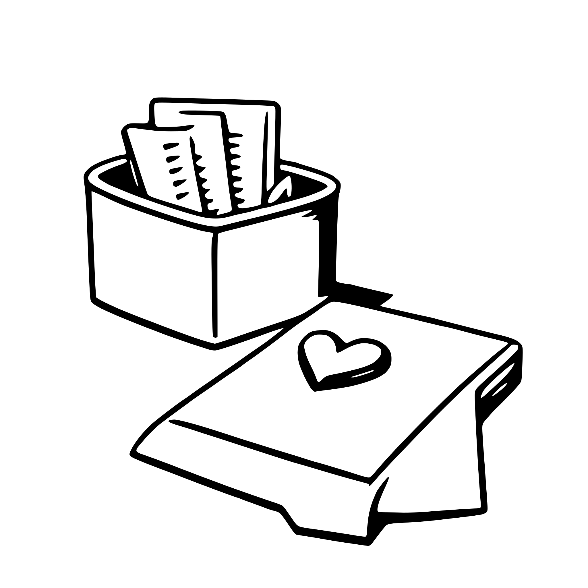 AI-generated SVG of a love letter