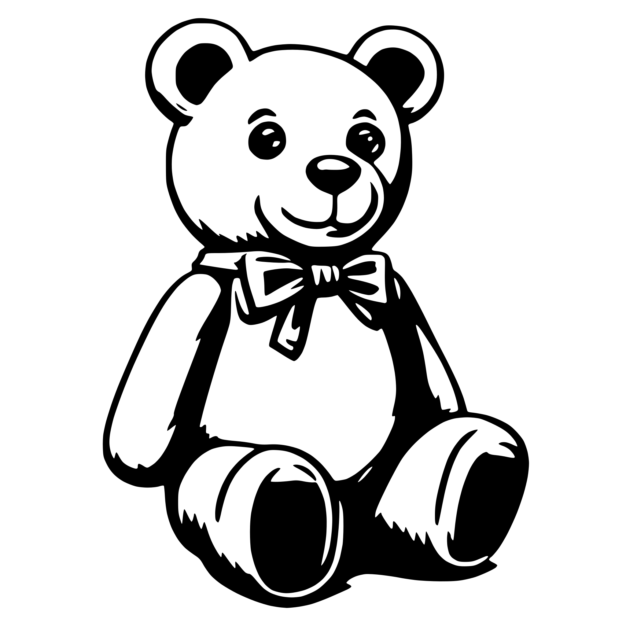 AI-generated SVG of a teddy bear