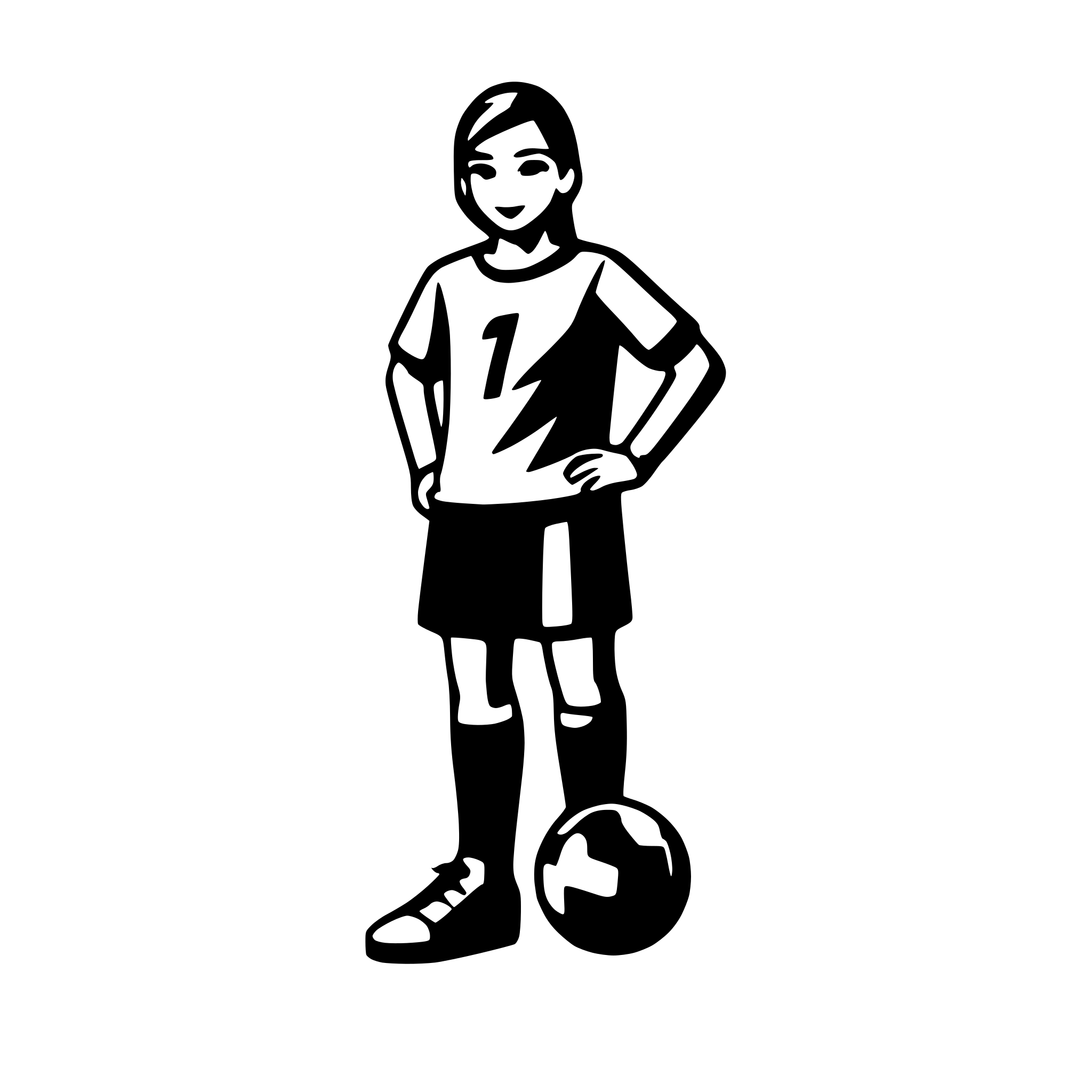 AI-generated SVG of a soccer player