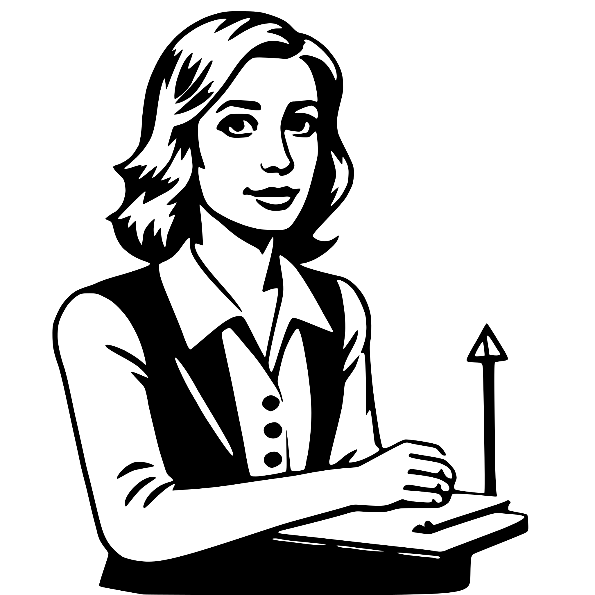AI-generated SVG of a paralegal