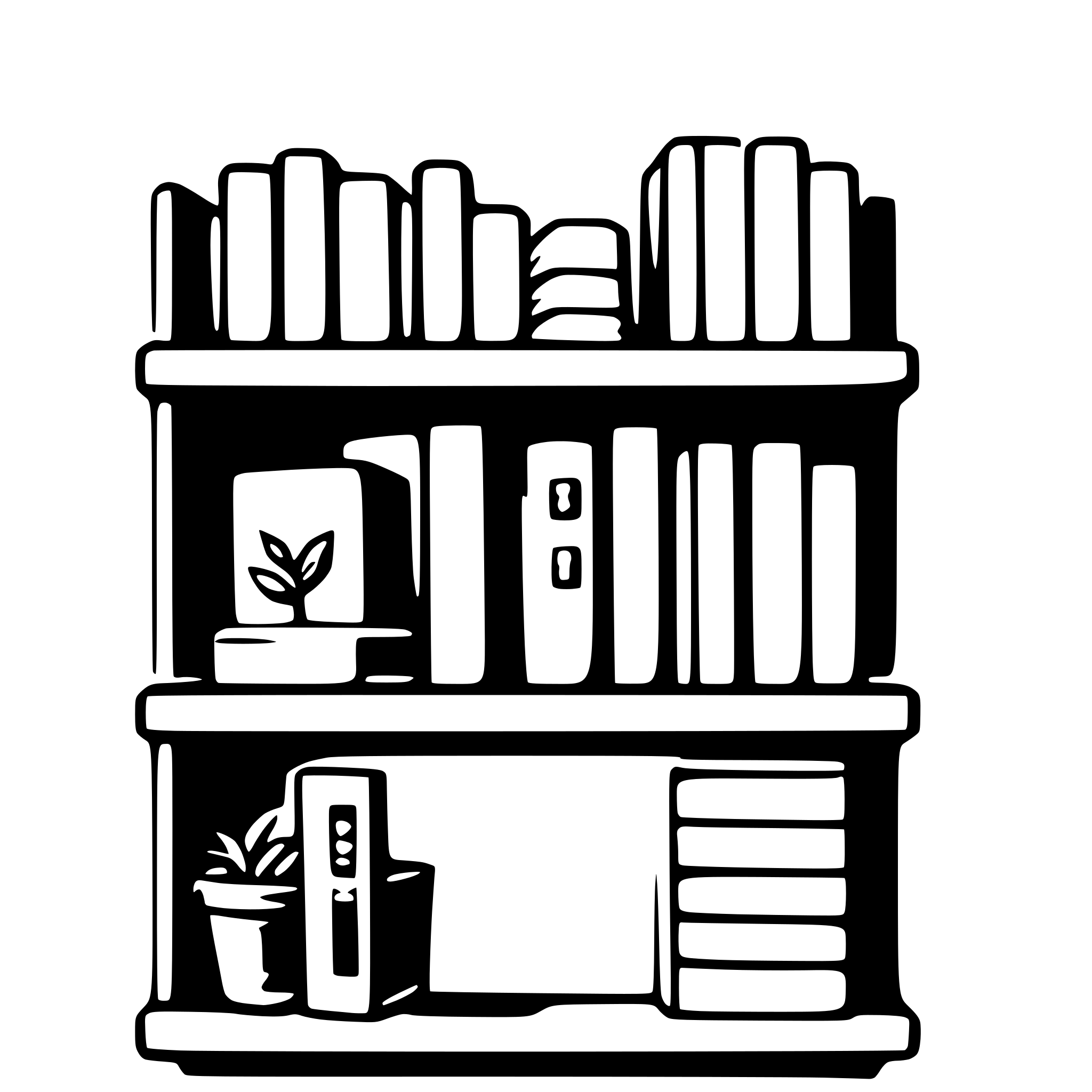 AI-generated SVG of 'bookshelf'