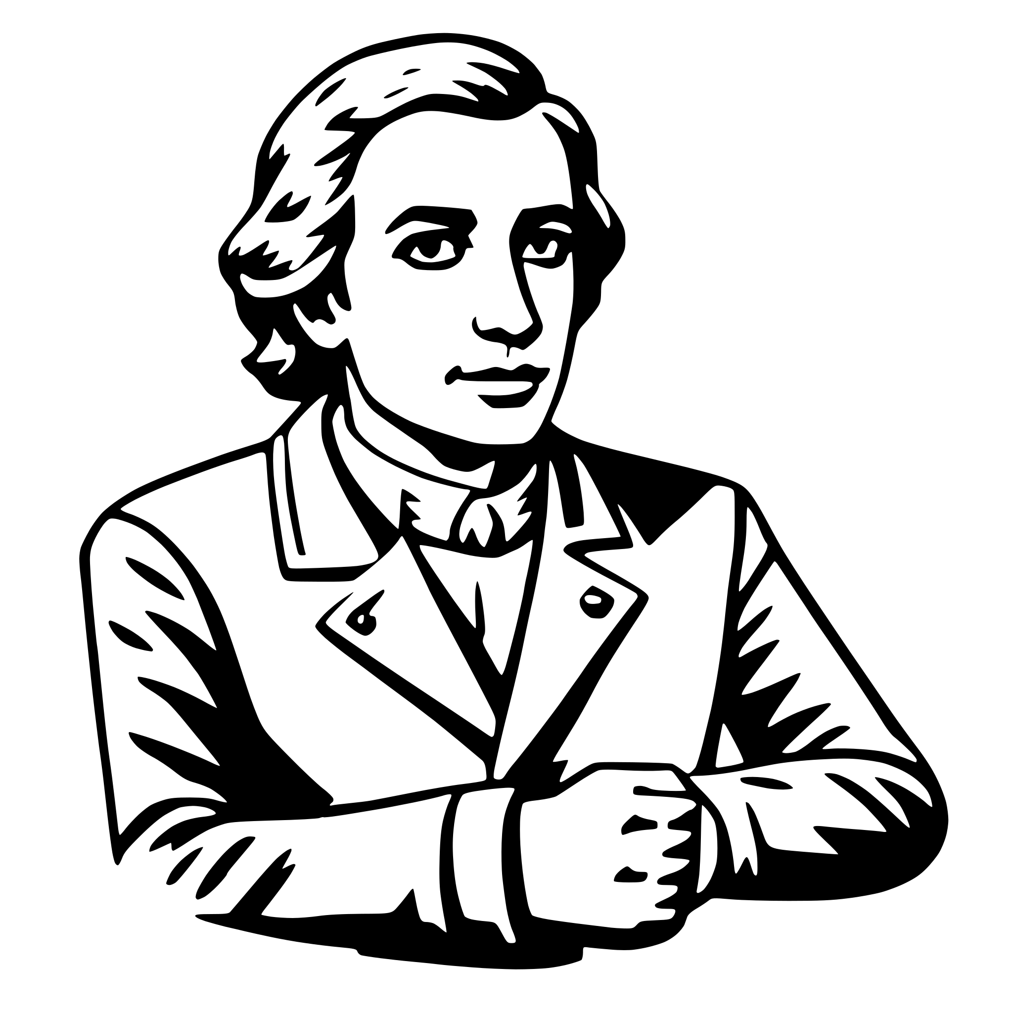 AI-generated SVG of 'historian'