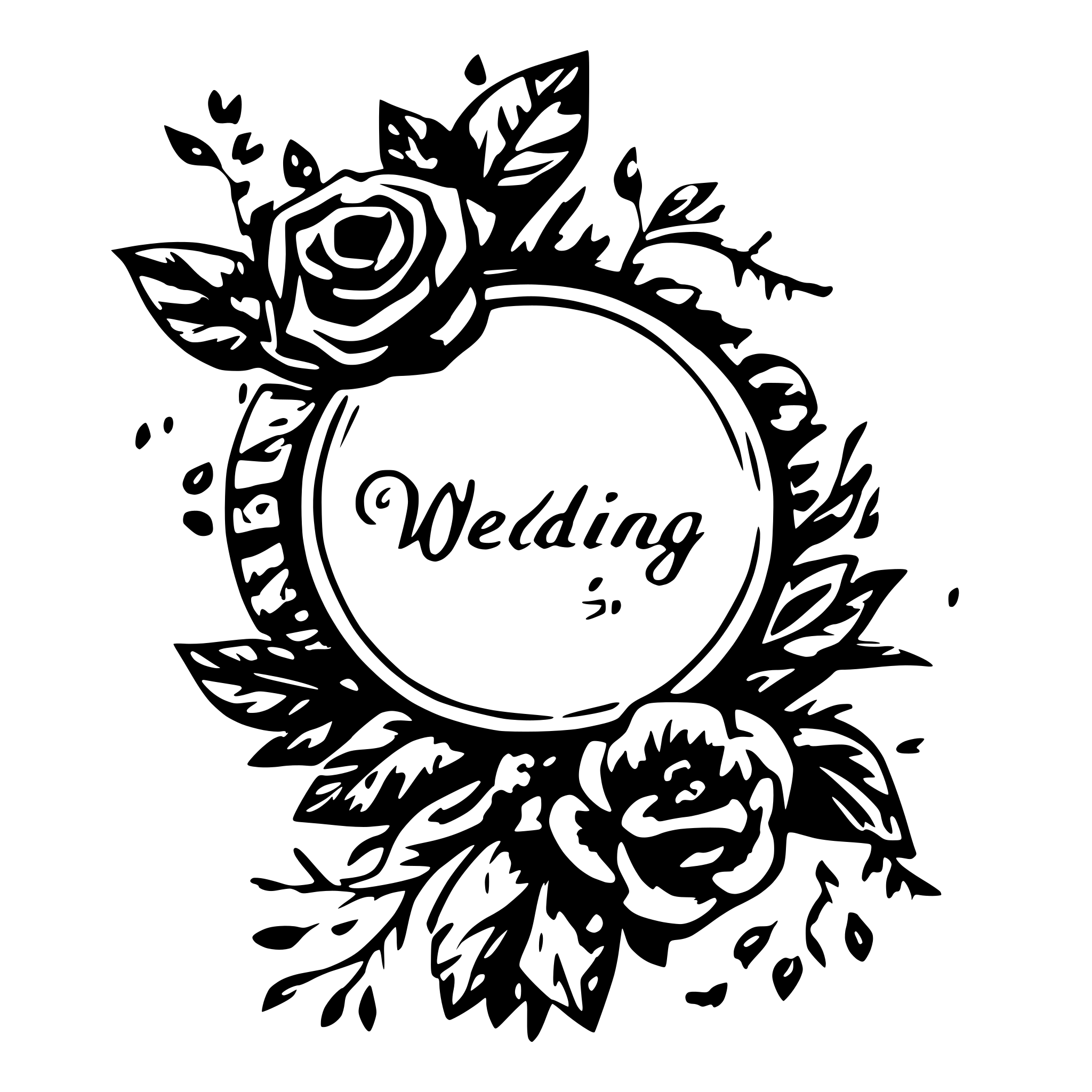 AI-generated SVG of a Wedding fonts