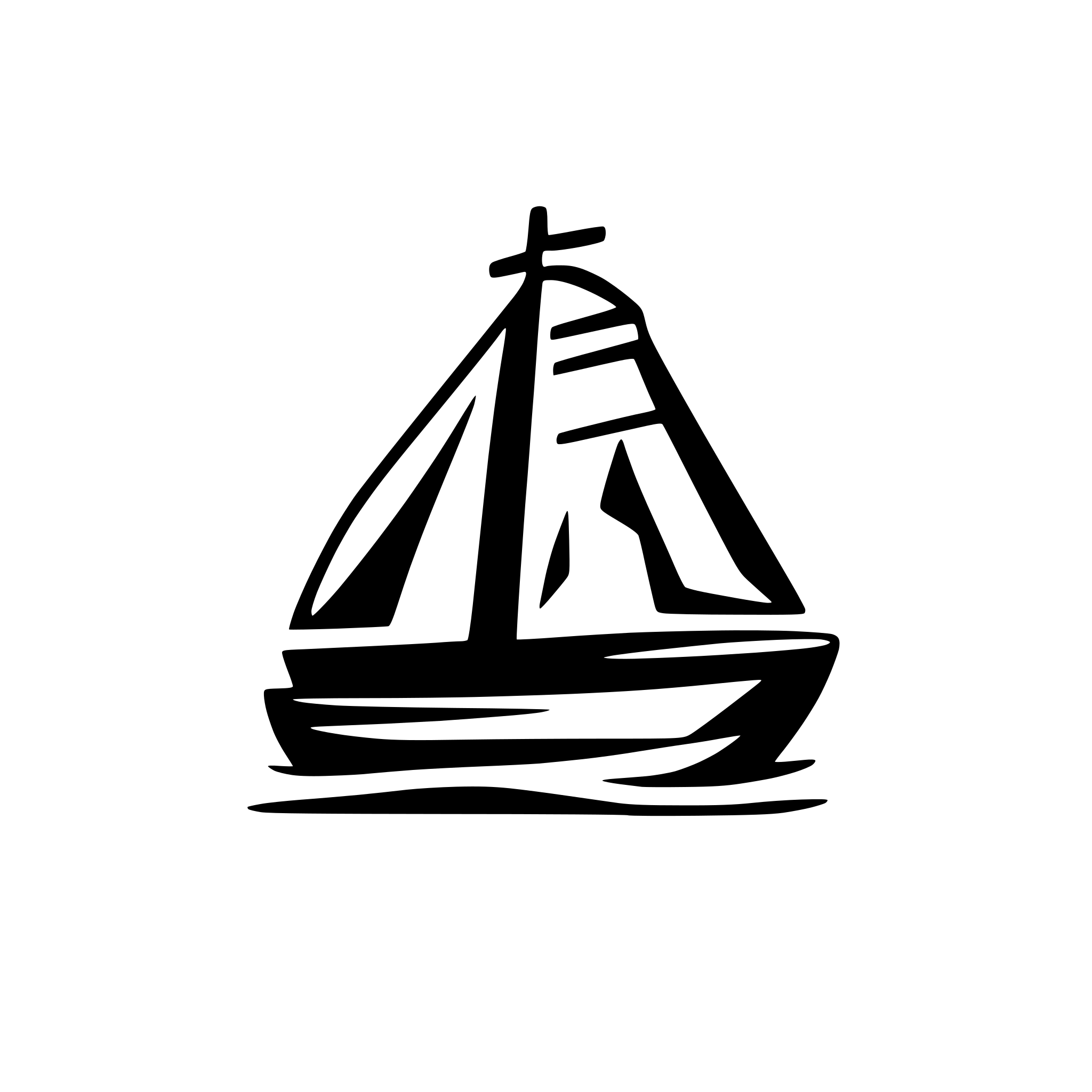 AI-generated SVG of 'abstract ship sailing forward'