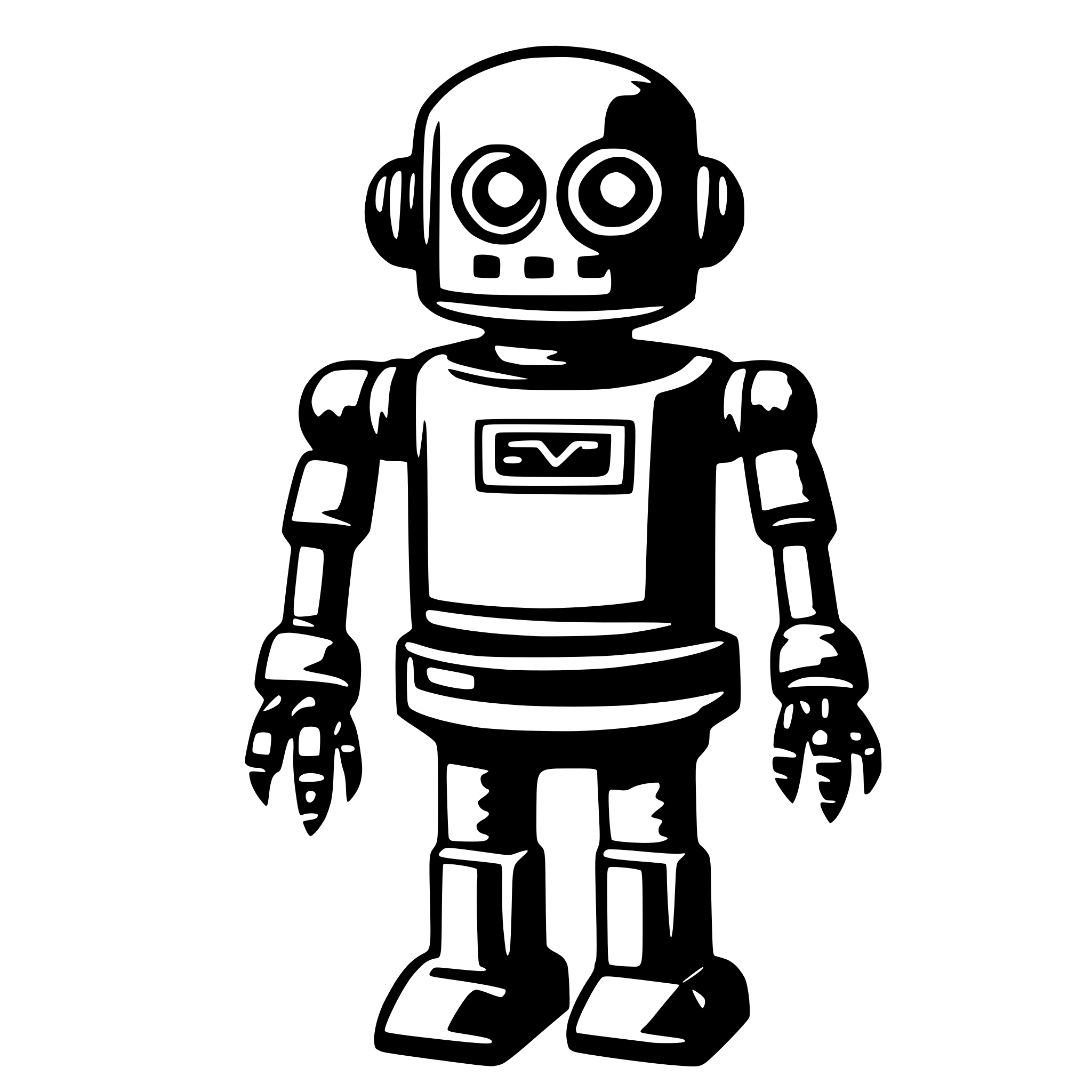 AI-generated SVG of a robot
