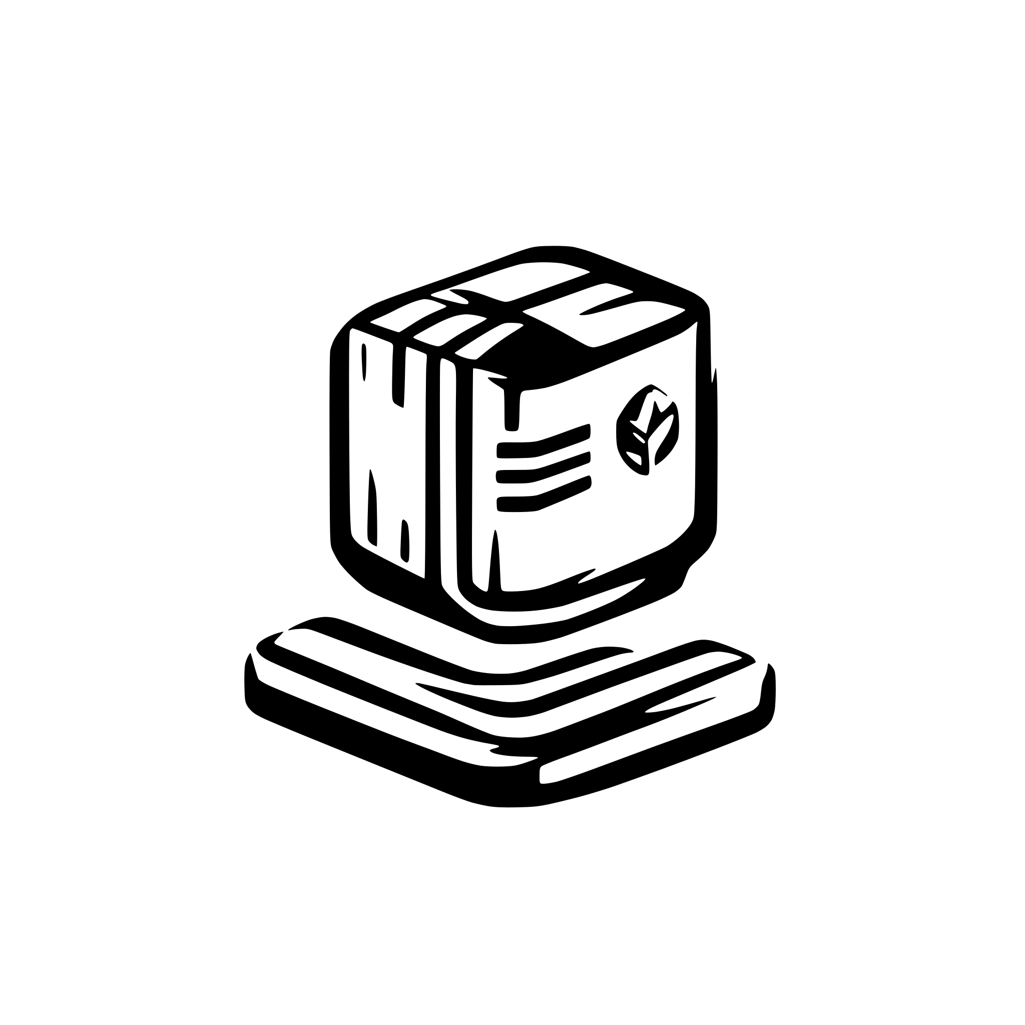 AI-generated SVG of a "DL" Design Logistics logo