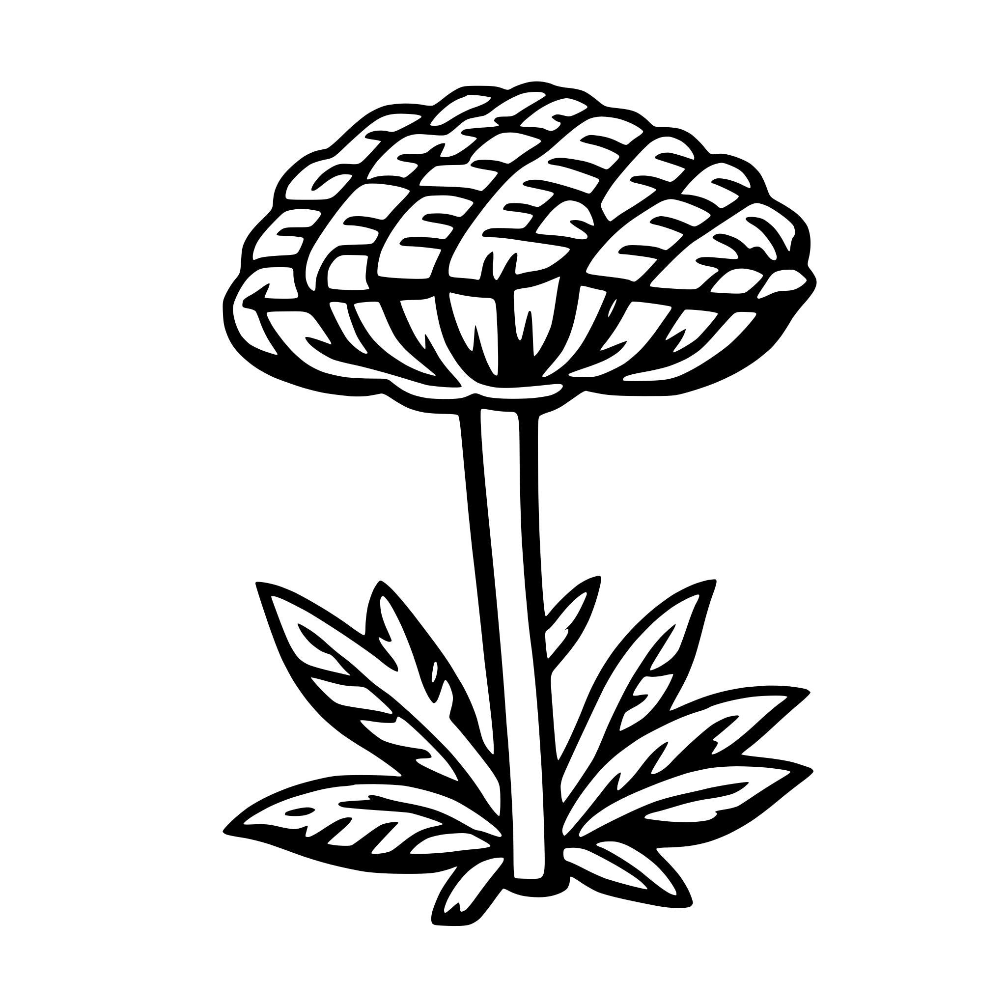 AI-generated SVG of a fennel