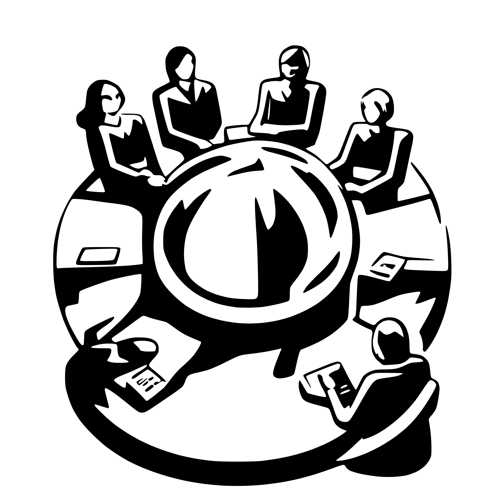 AI-generated SVG of a An abstract logo image for an advanced AI classroom solution shows a group of few students sitting on desks facing front attending to the teacher showing viewed from a camera include text classvision AI-generated SVG of a An abstract logo image for an advanced AI classroom solution shows a group of few students sitting on desks facing front attending to the teacher showing viewed from a camera include text classvision