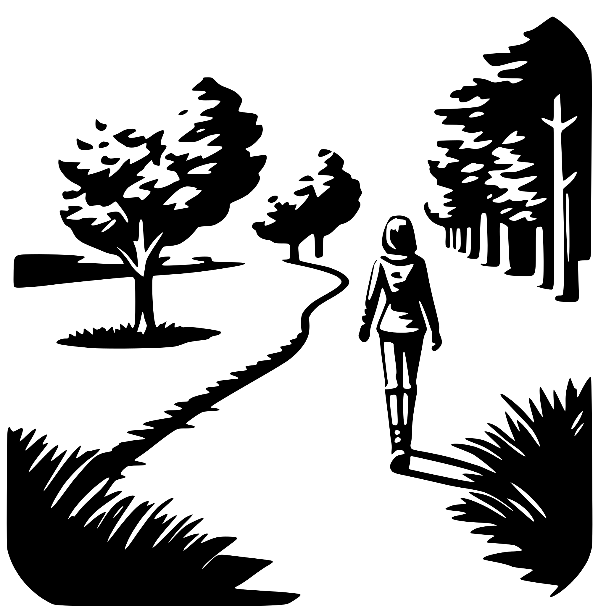 AI-generated SVG of 'nature walk'
