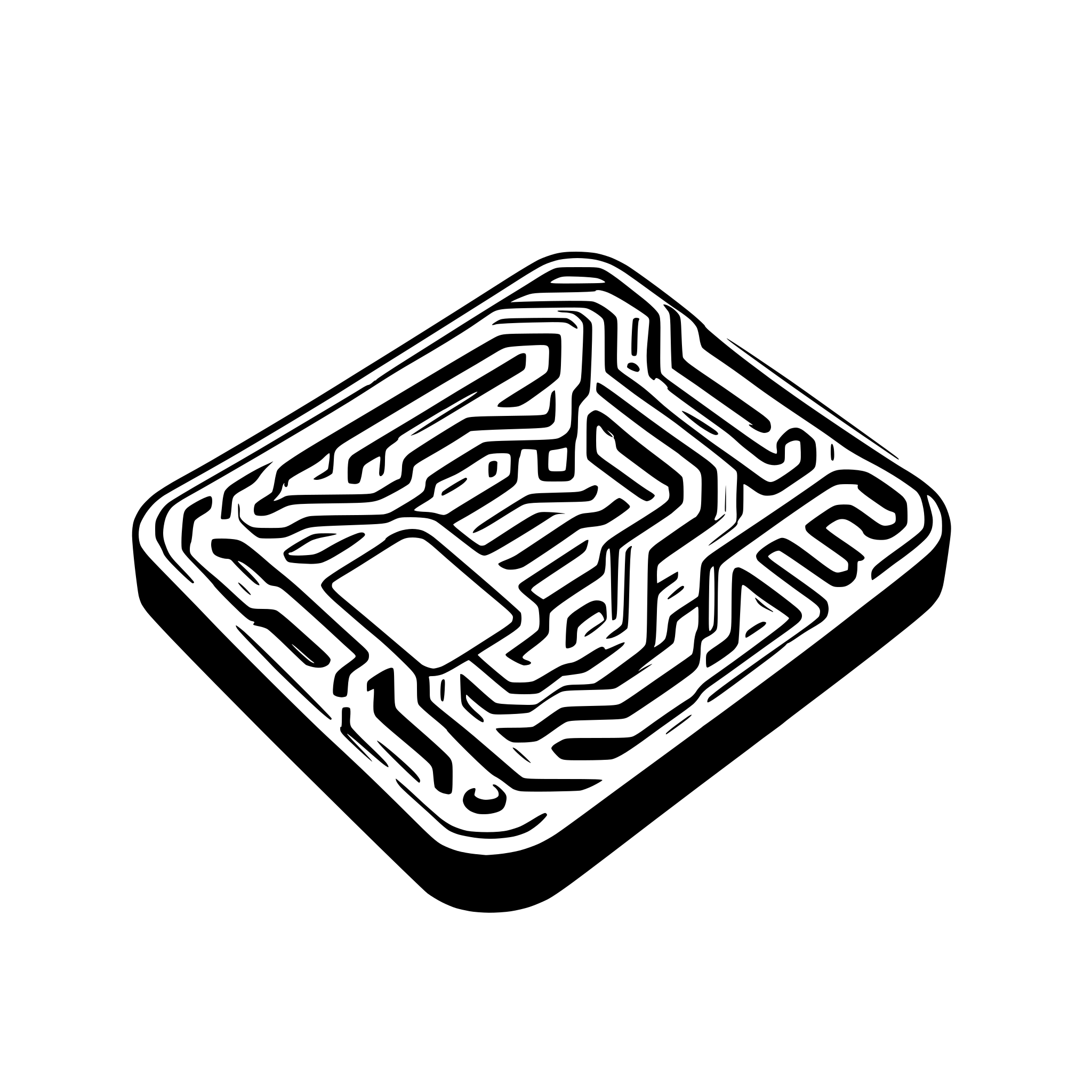 AI-generated SVG of 'intricate rectangular microchip circuit'