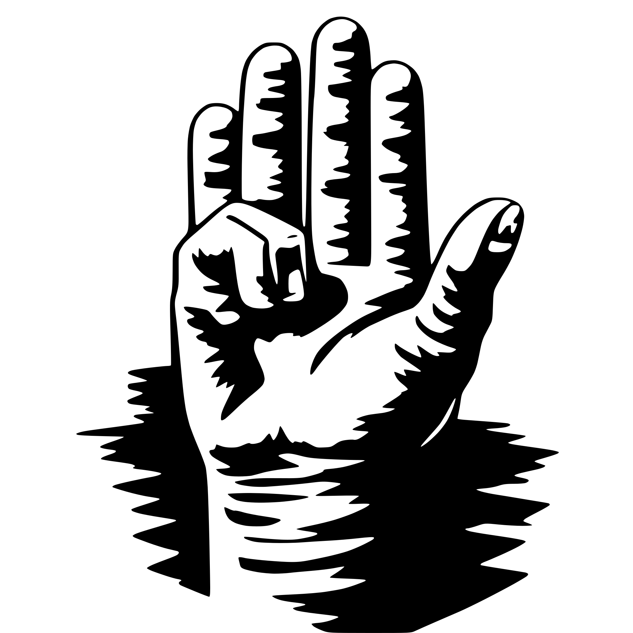 AI-generated SVG of 'slib someone the finger'