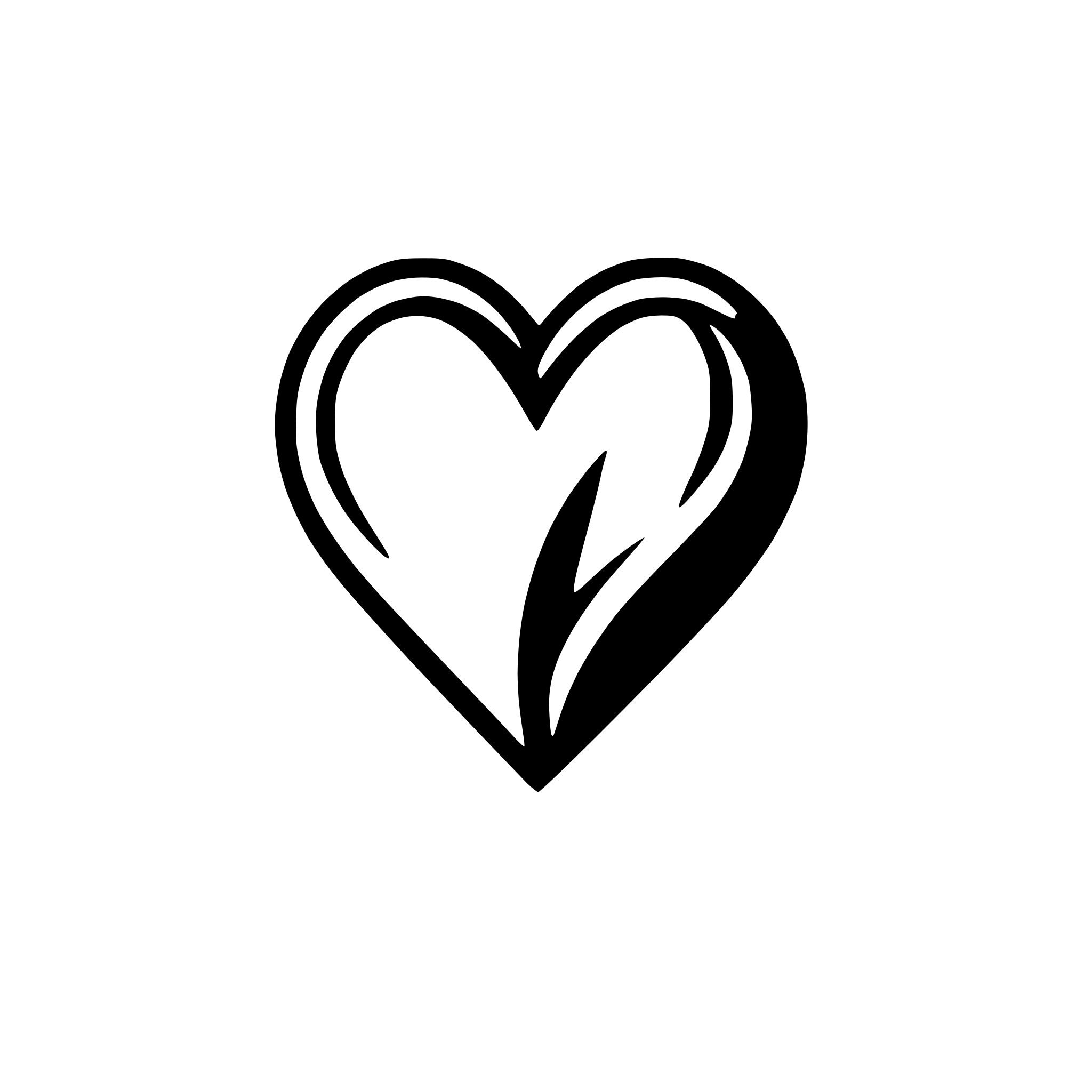 AI-generated SVG of 'abstract heart with two halves'