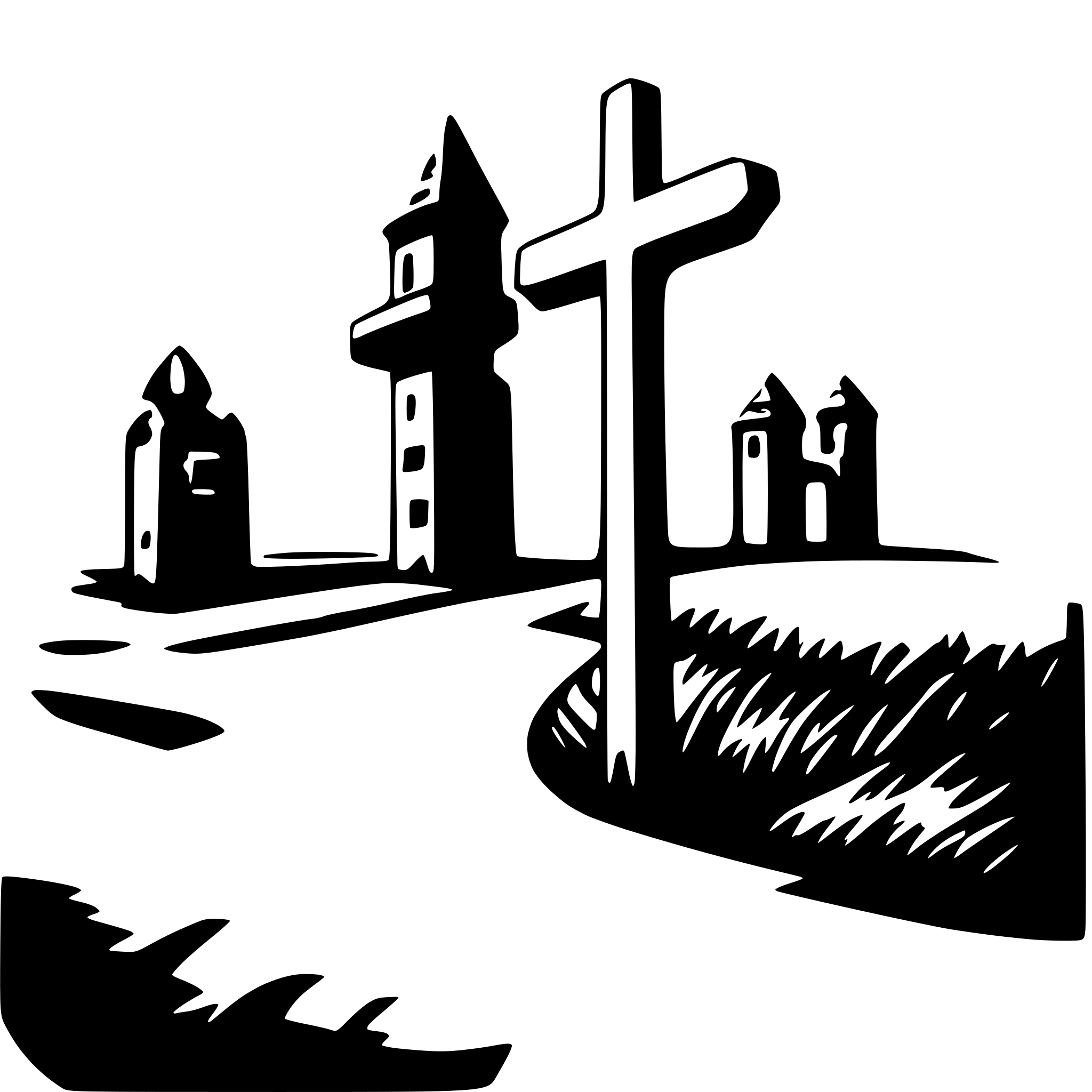AI-generated SVG of 'crossway'