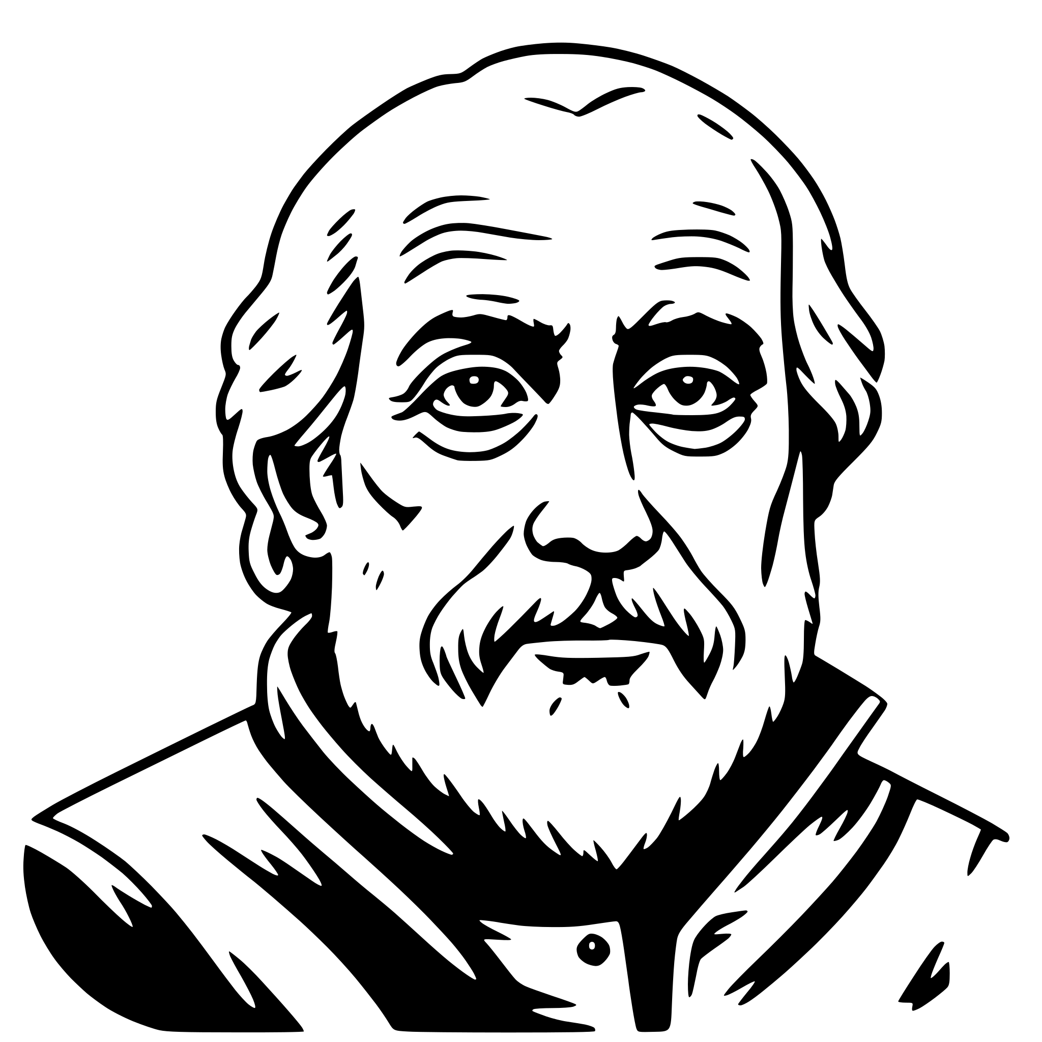AI-generated SVG of a galileo galilei