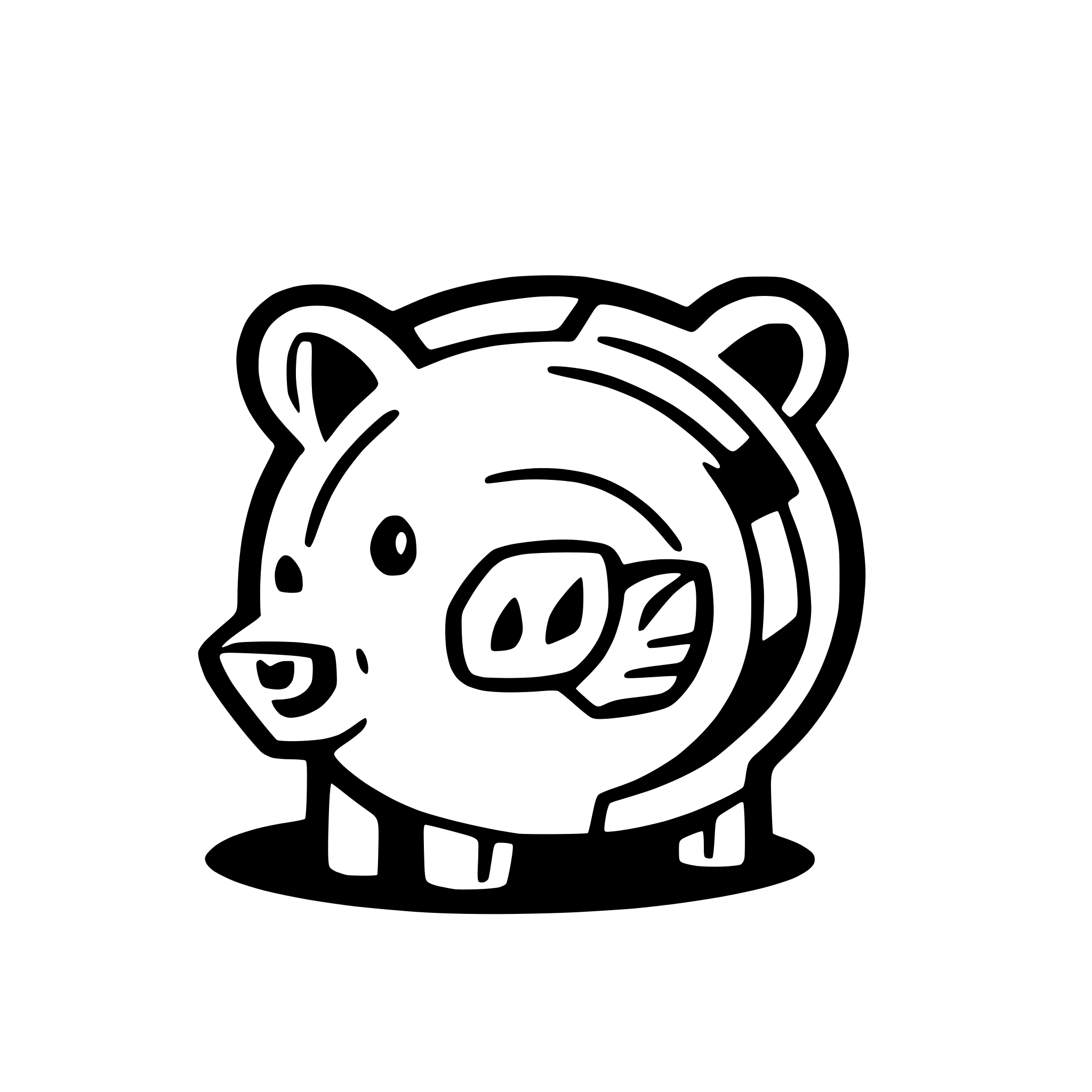 AI-generated SVG of 'vector piggybank'