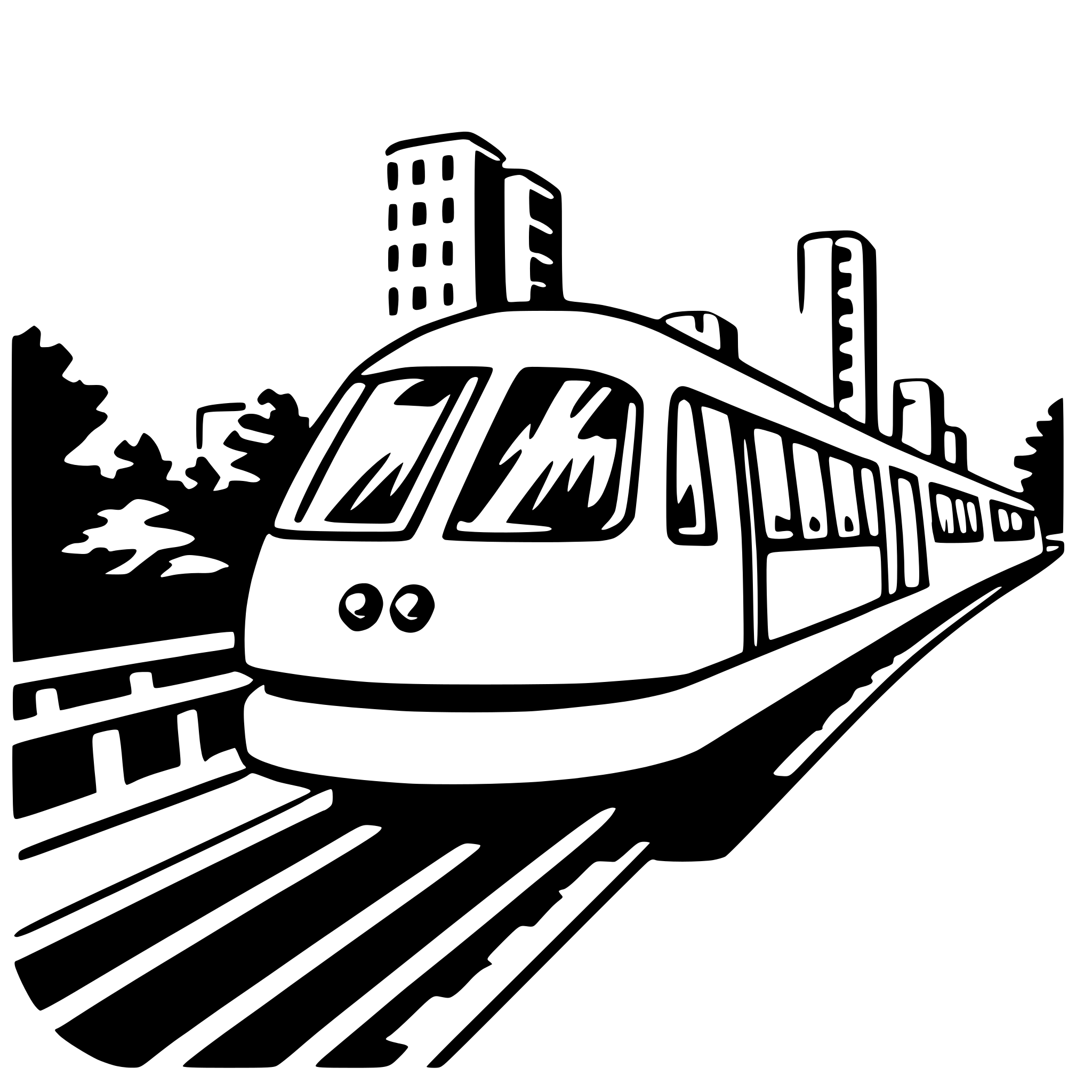 AI-generated SVG of 'monorail'