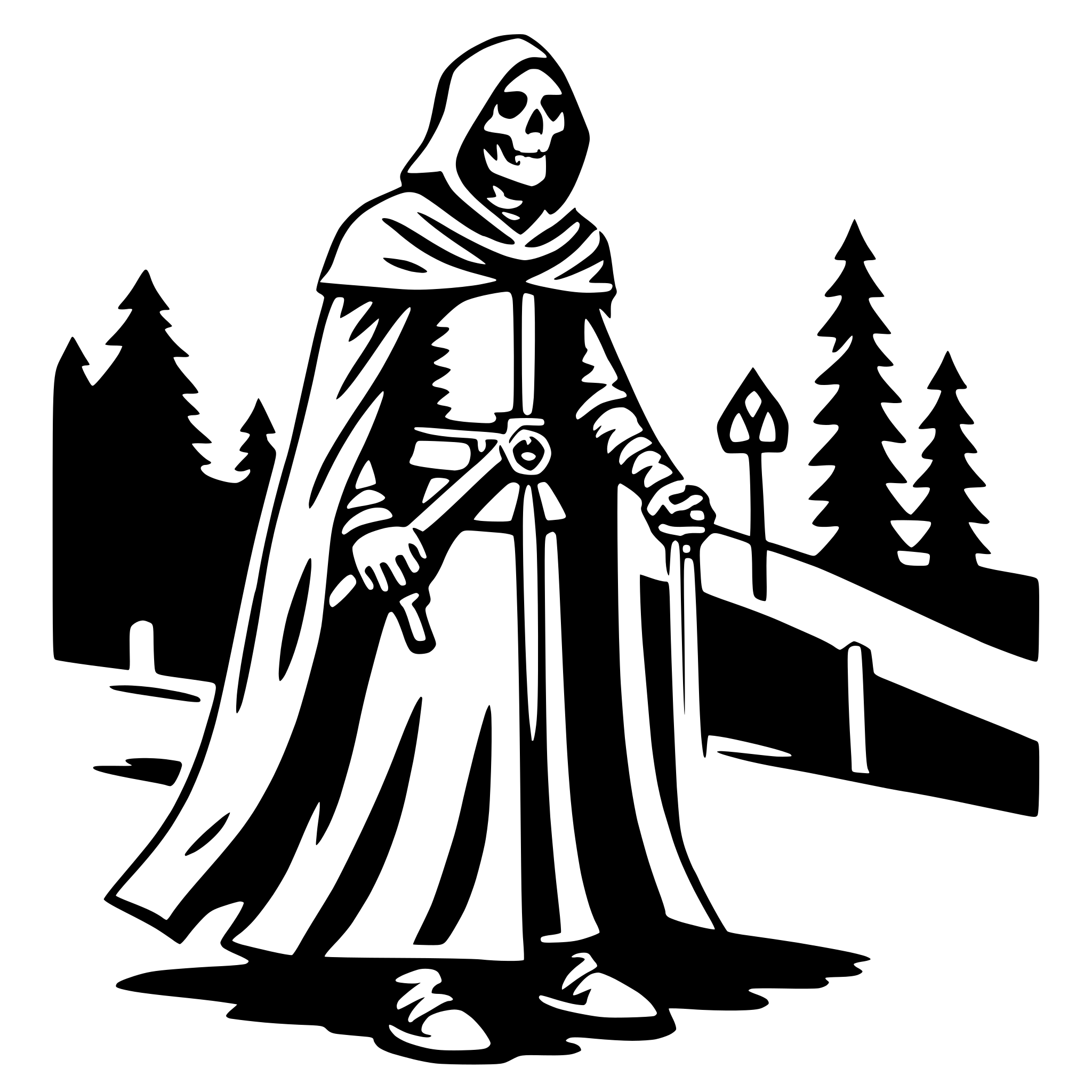 AI-generated SVG of 'grim reaper'