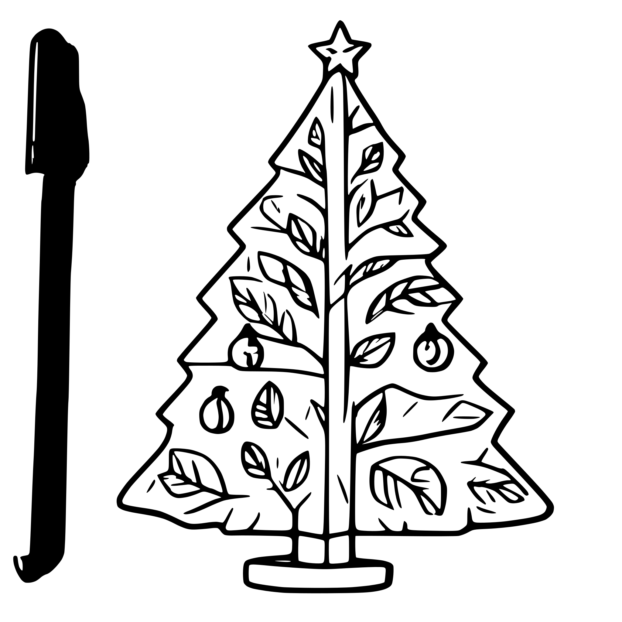 AI-generated SVG of a Christmas tree
