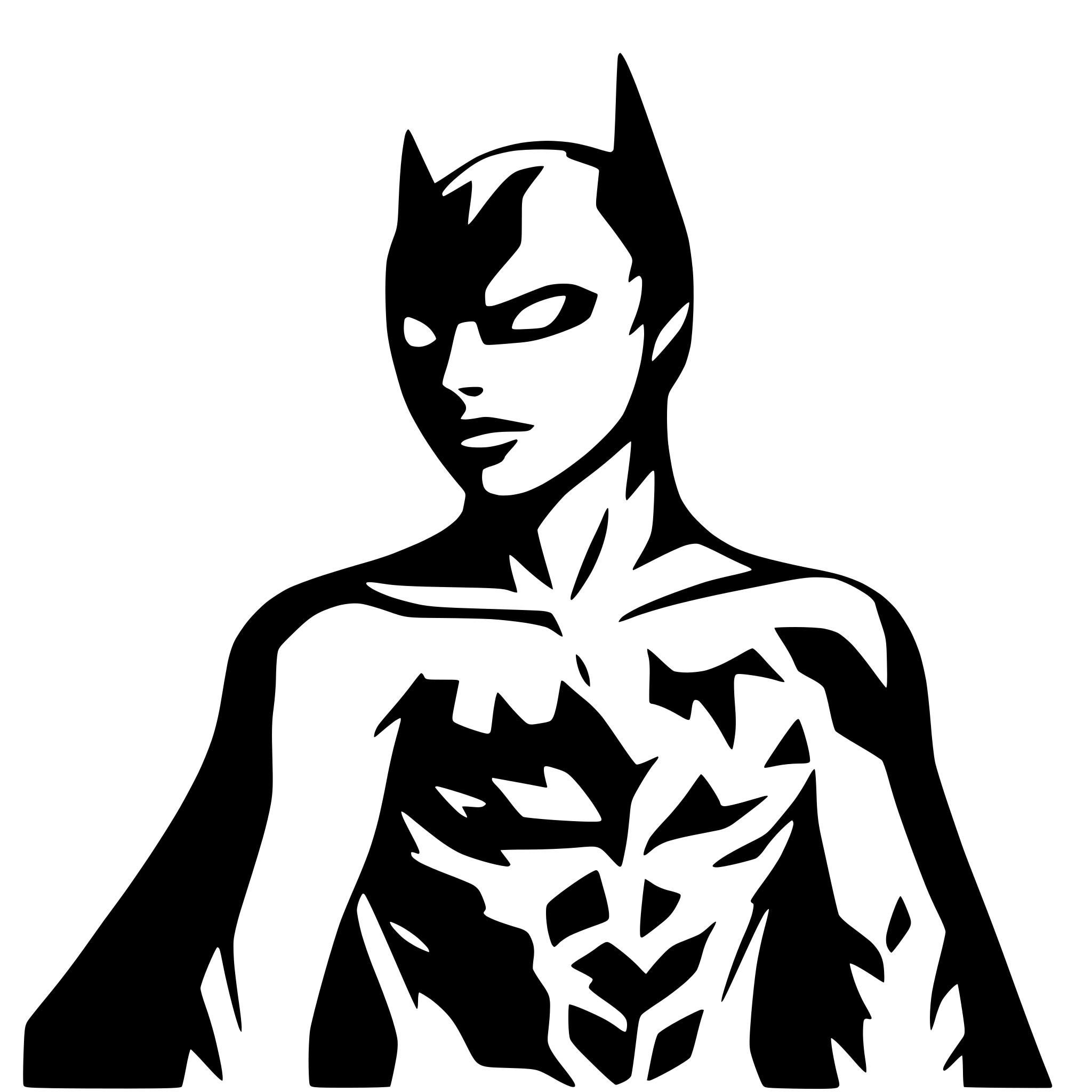 AI-generated SVG of 'batman,'