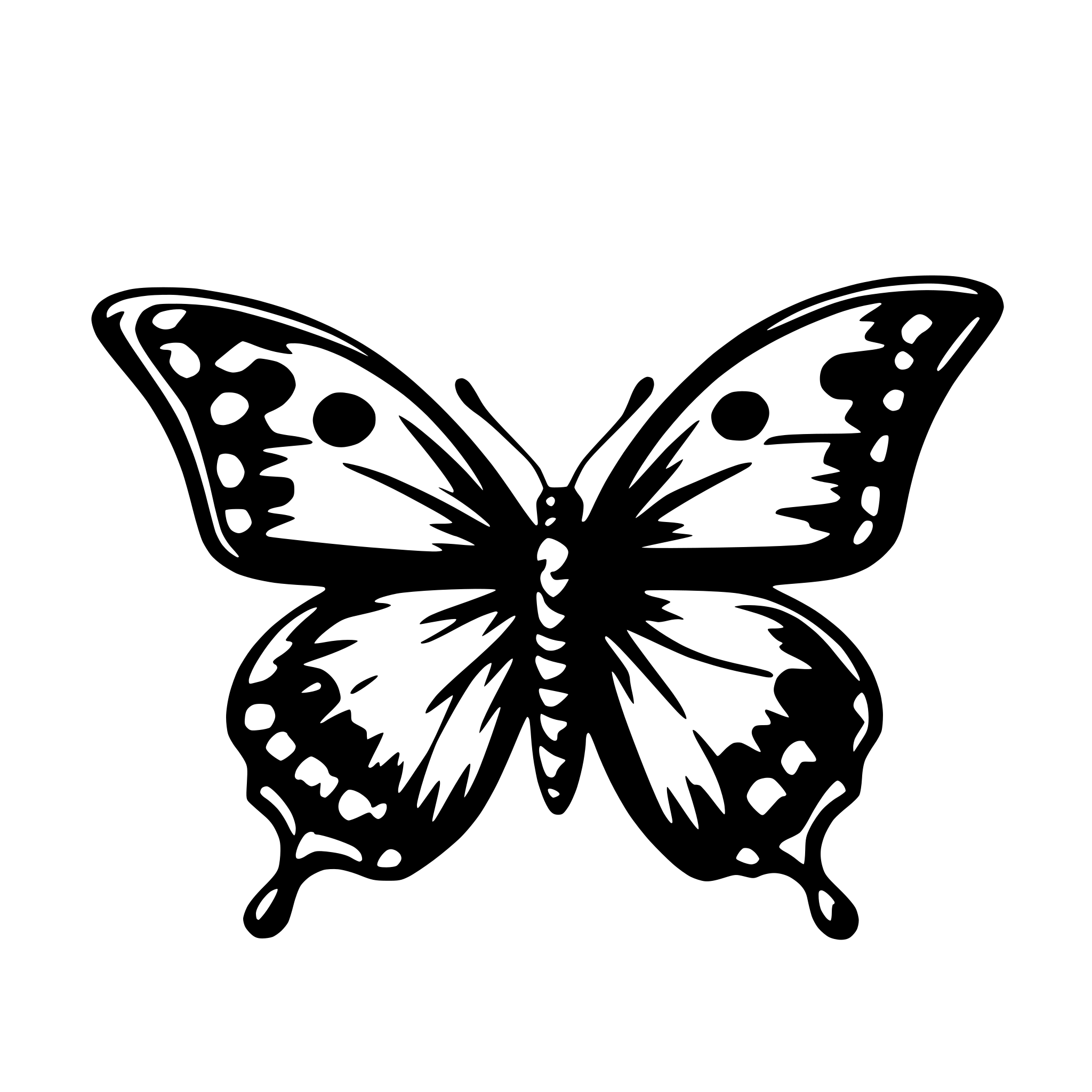 AI-generated SVG of a butterfly