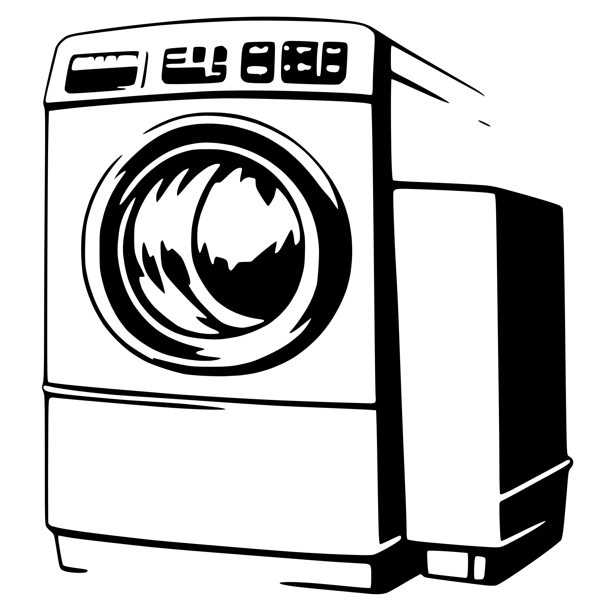 AI-generated SVG of a washing machine