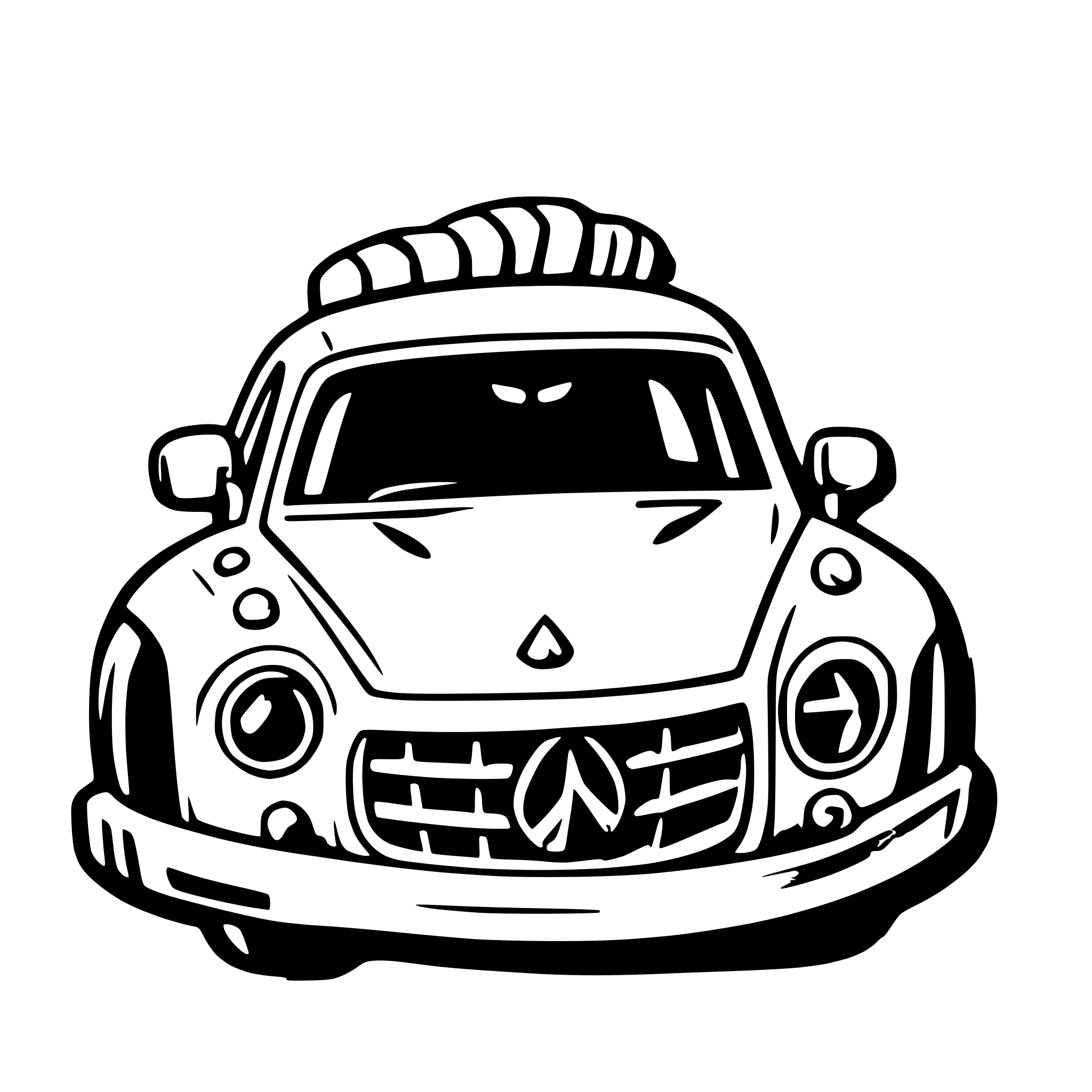 AI-generated SVG of 'mercedies car'
