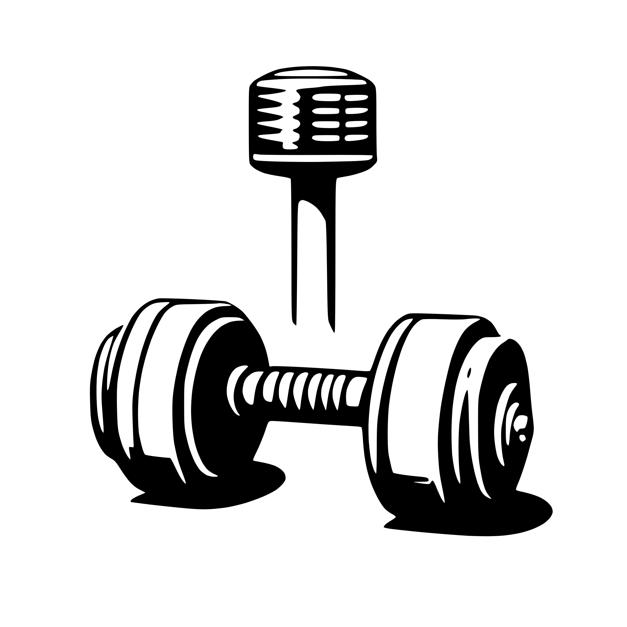 AI-generated SVG of 'A Digital Dumbell'