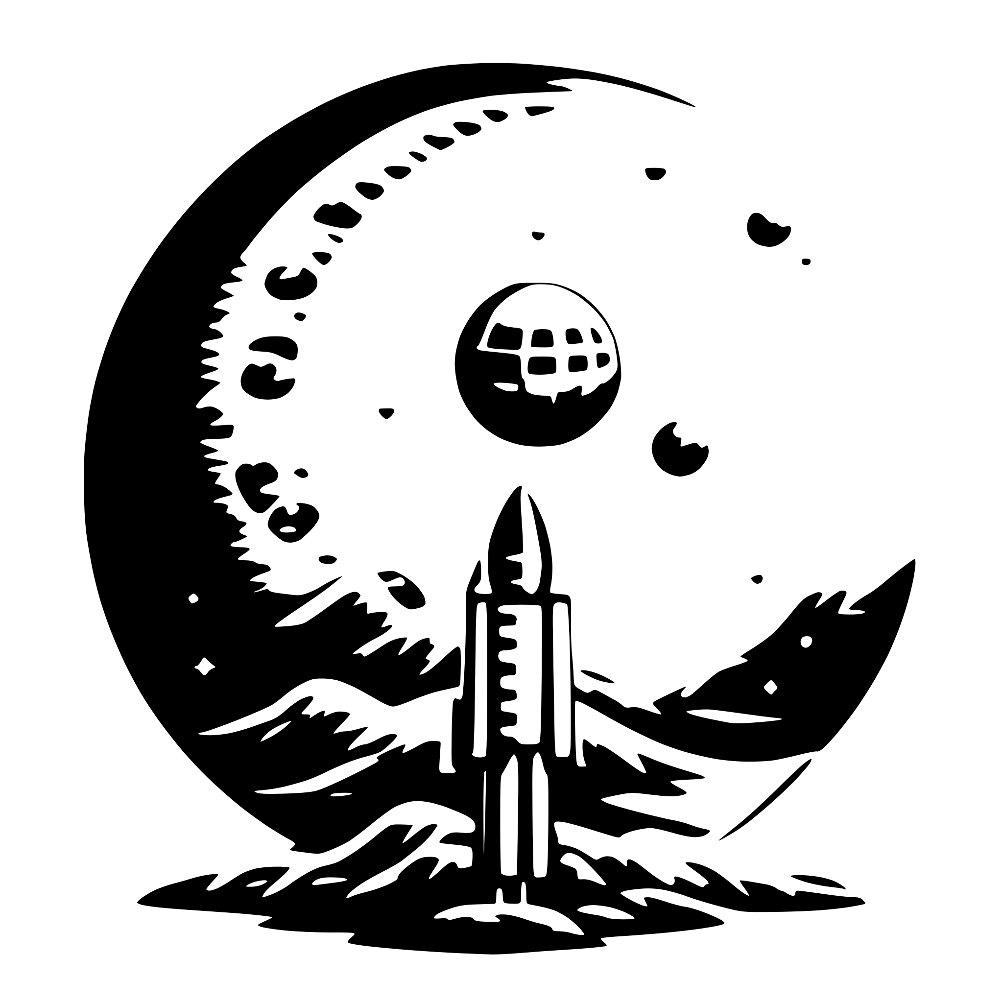 AI-generated SVG of 'Bitcoin to the moon'