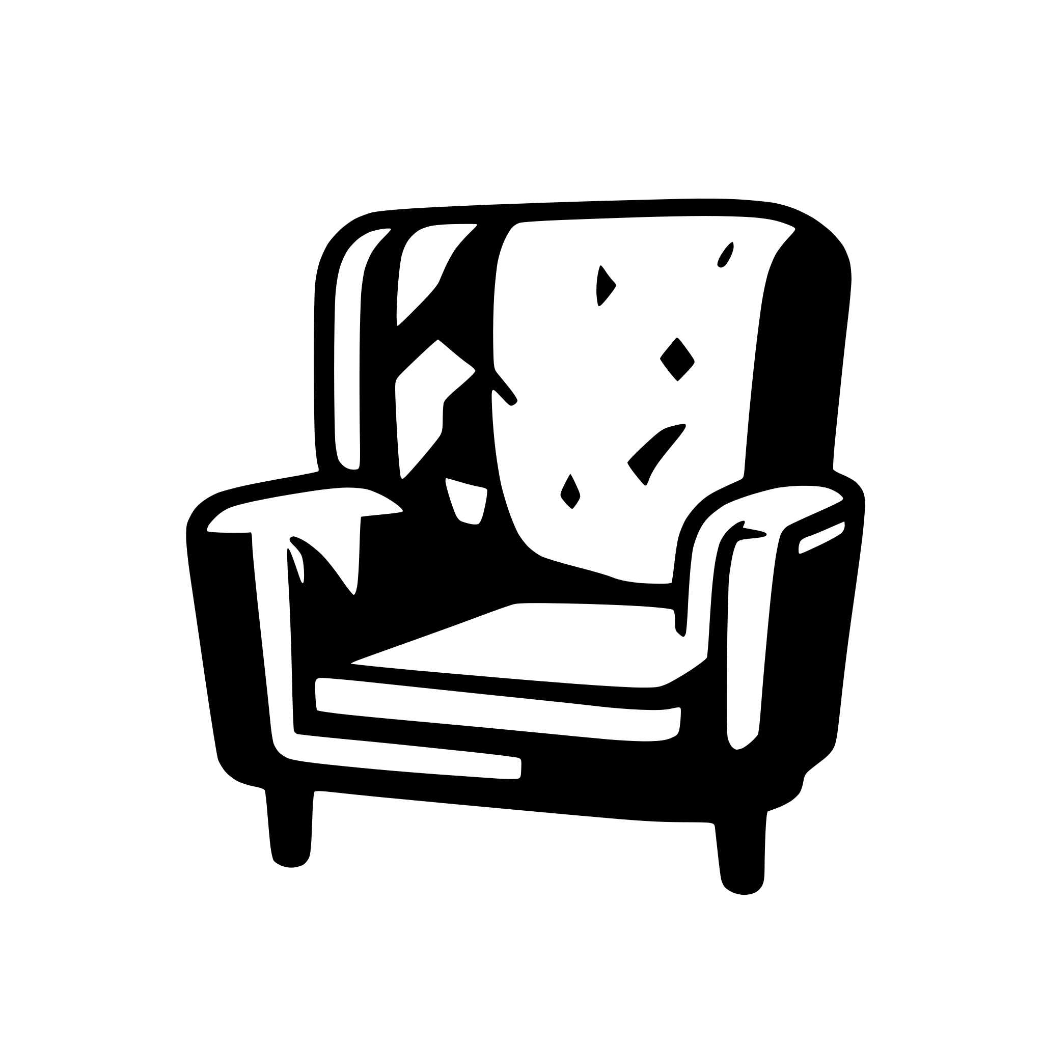 AI-generated SVG of 'Website icon for store (selling futniture fabrics, automobile fabrics), show sofa f.ex.'