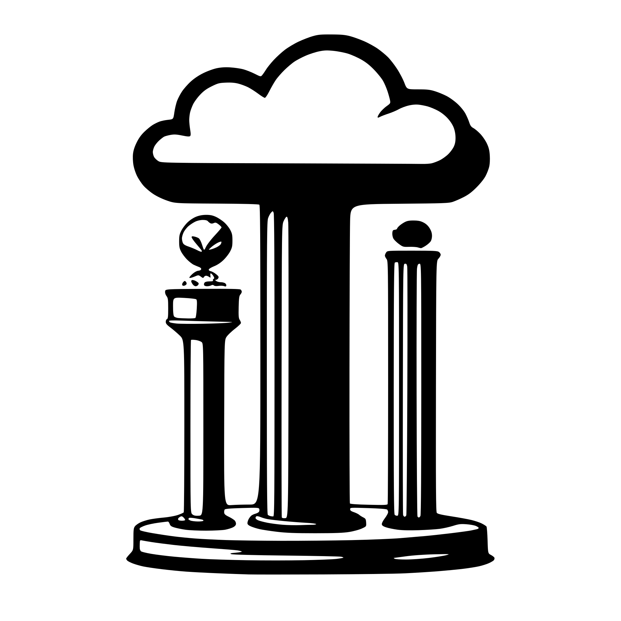 AI-generated SVG of a cloud serwer it