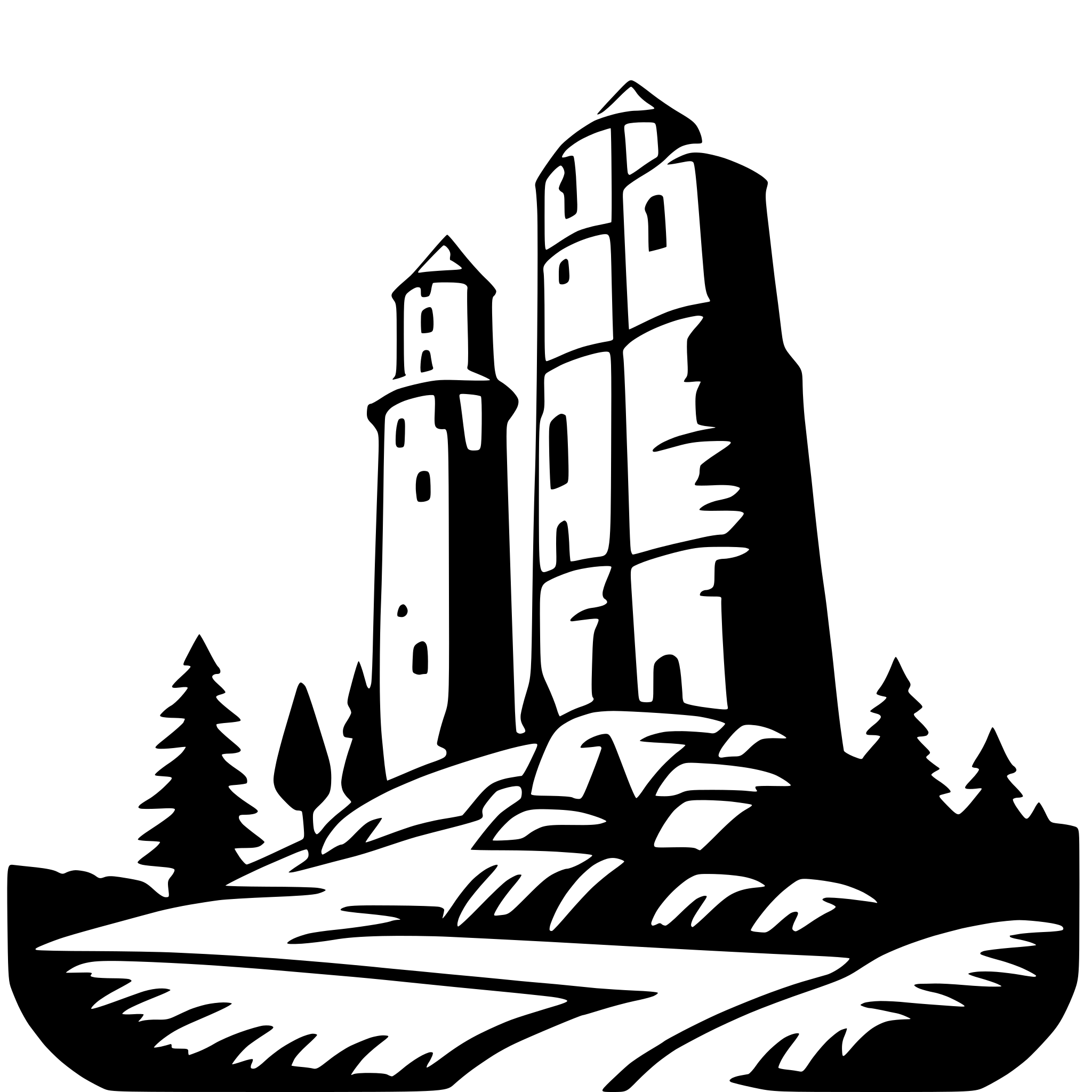 AI-generated SVG of a meteora