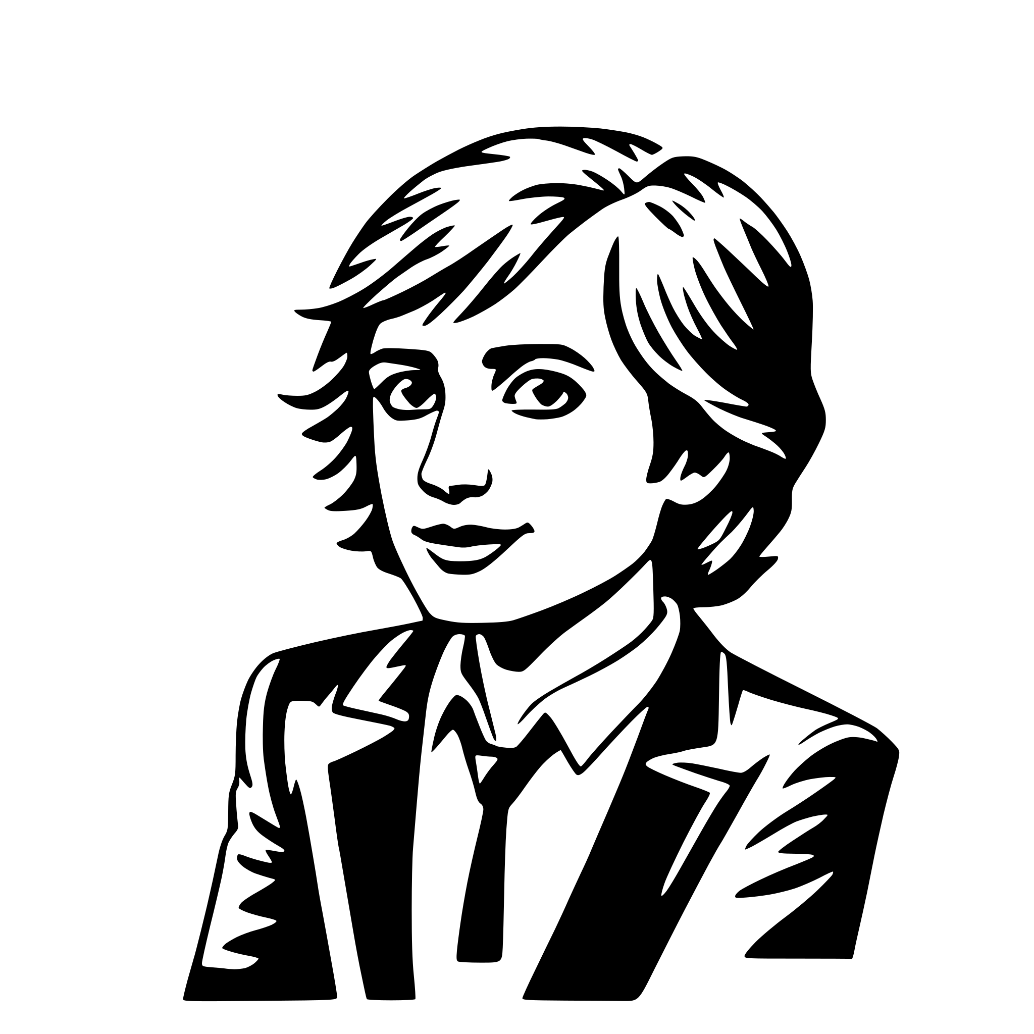 AI-generated SVG of a film director