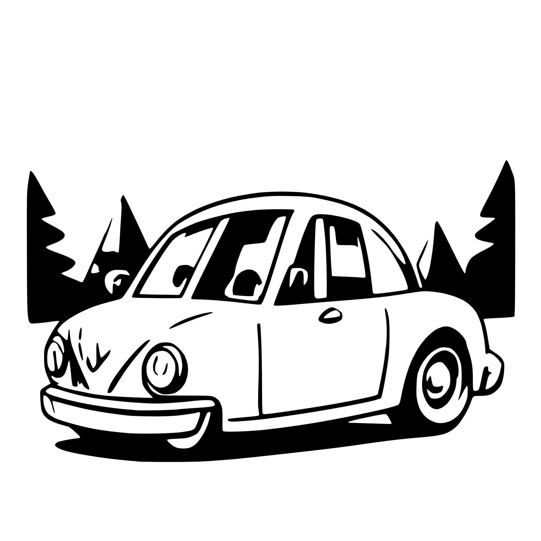 AI-generated SVG of a car