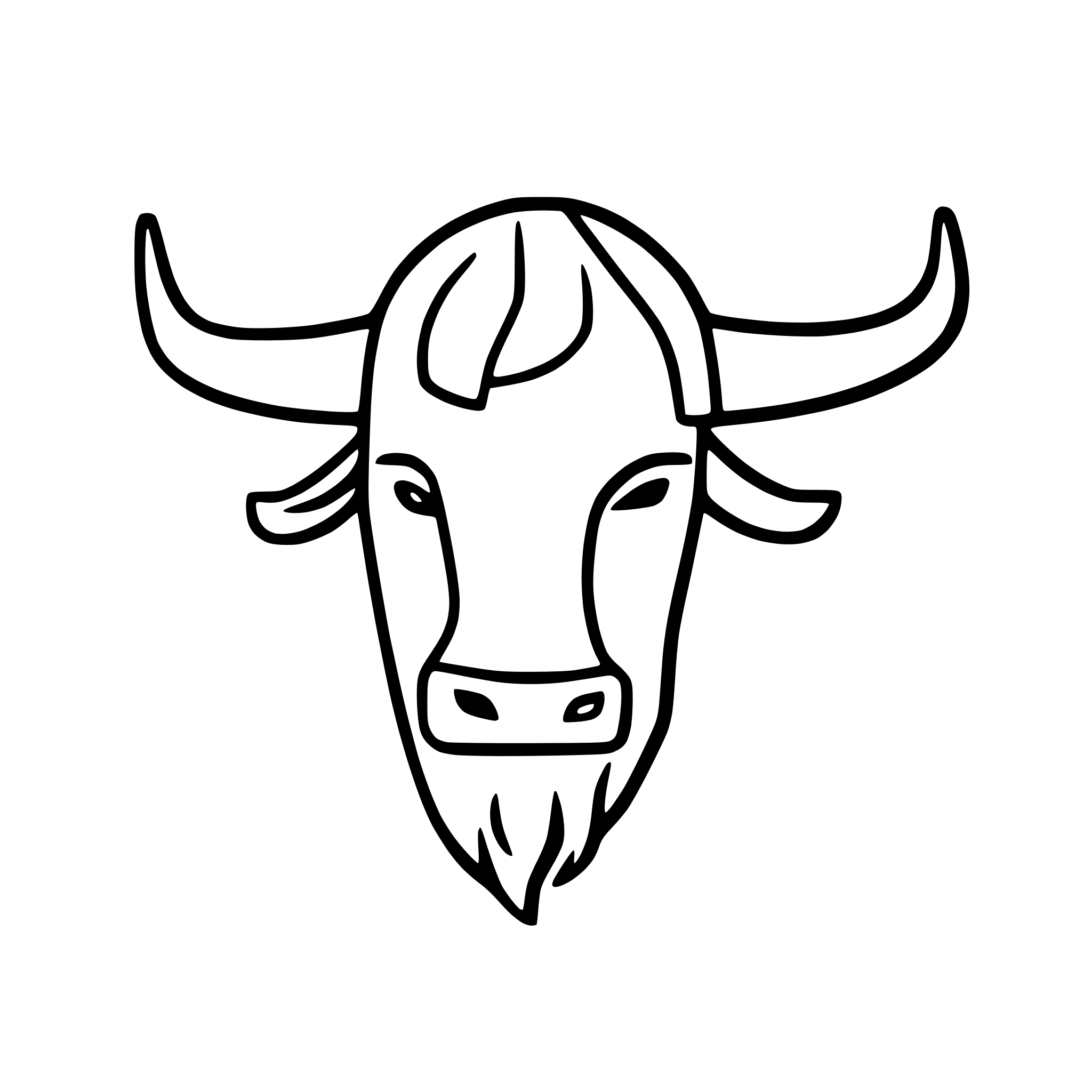 AI-generated SVG of 'viking combined with bull'
