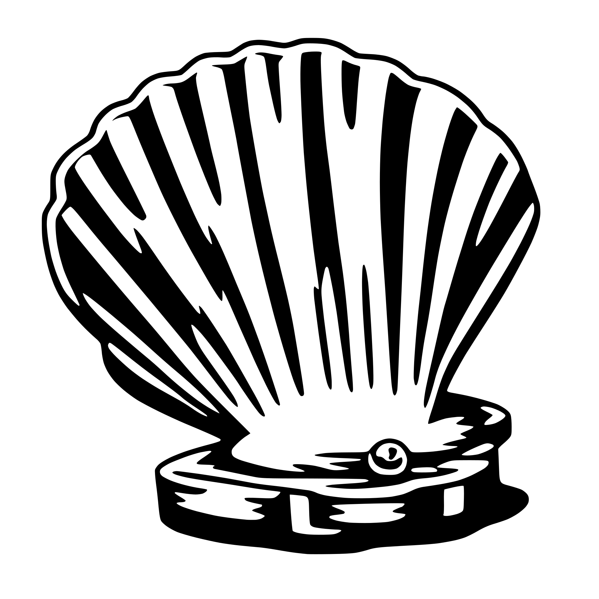 AI-generated SVG of 'scallop'
