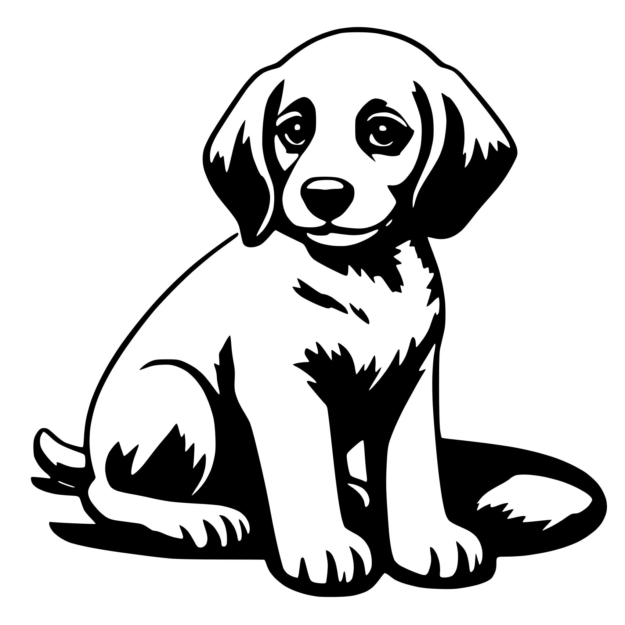 AI-generated SVG of 'puppy'