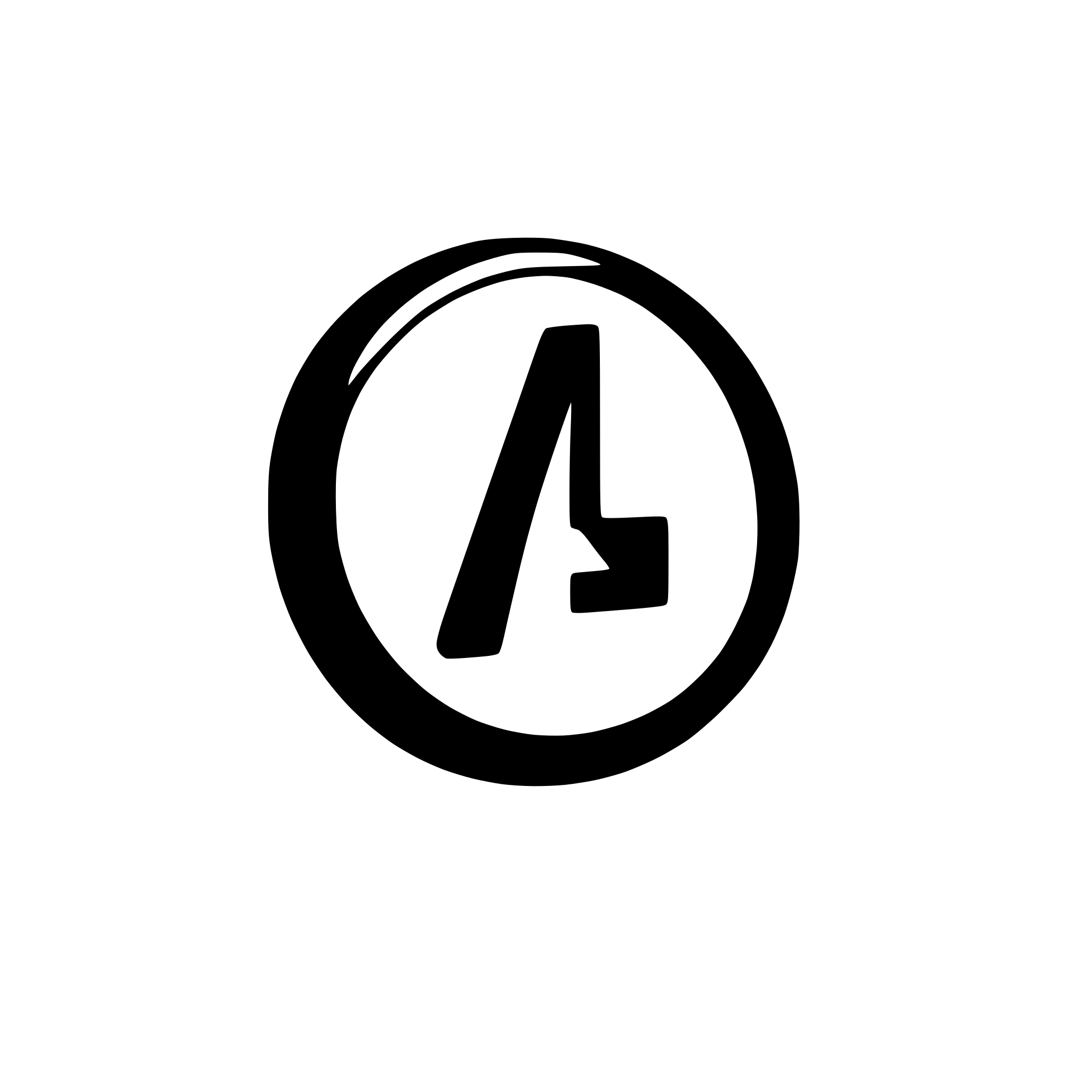 AI-generated SVG of a letter R with @