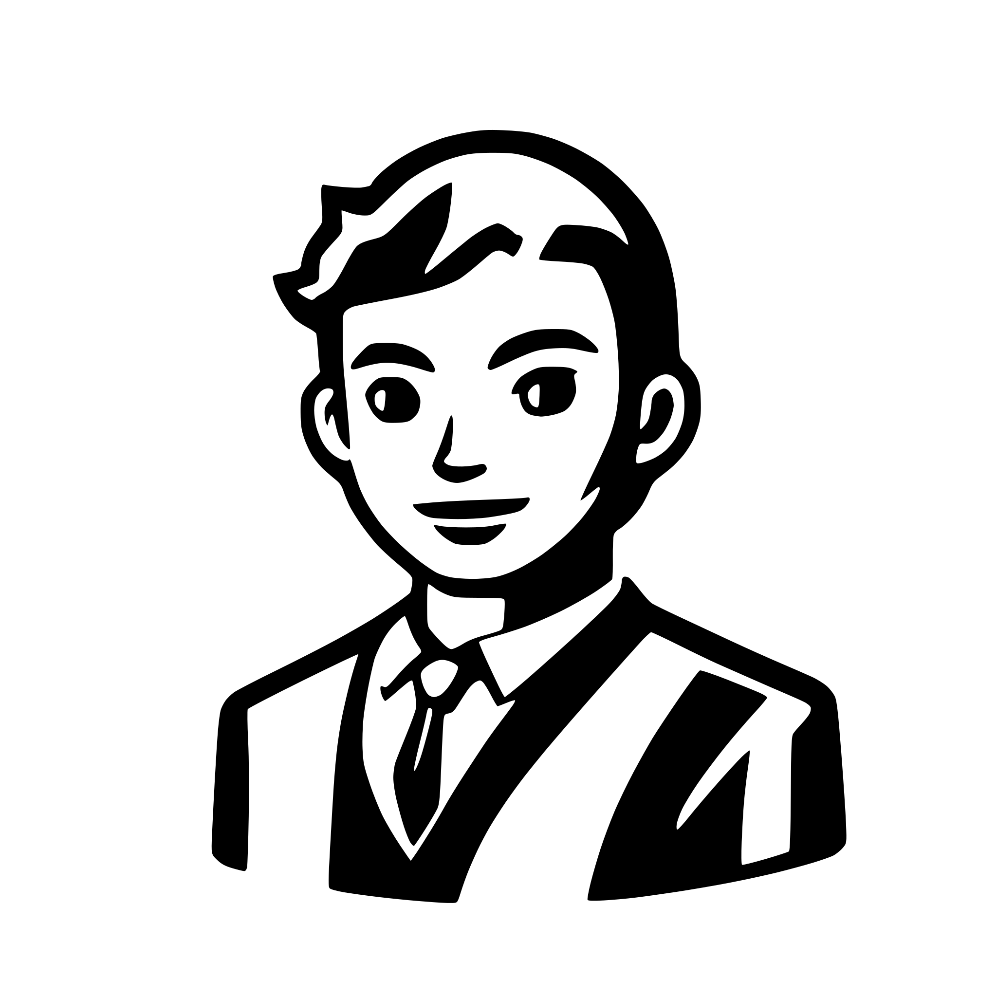 AI-generated SVG of a make icon of a man