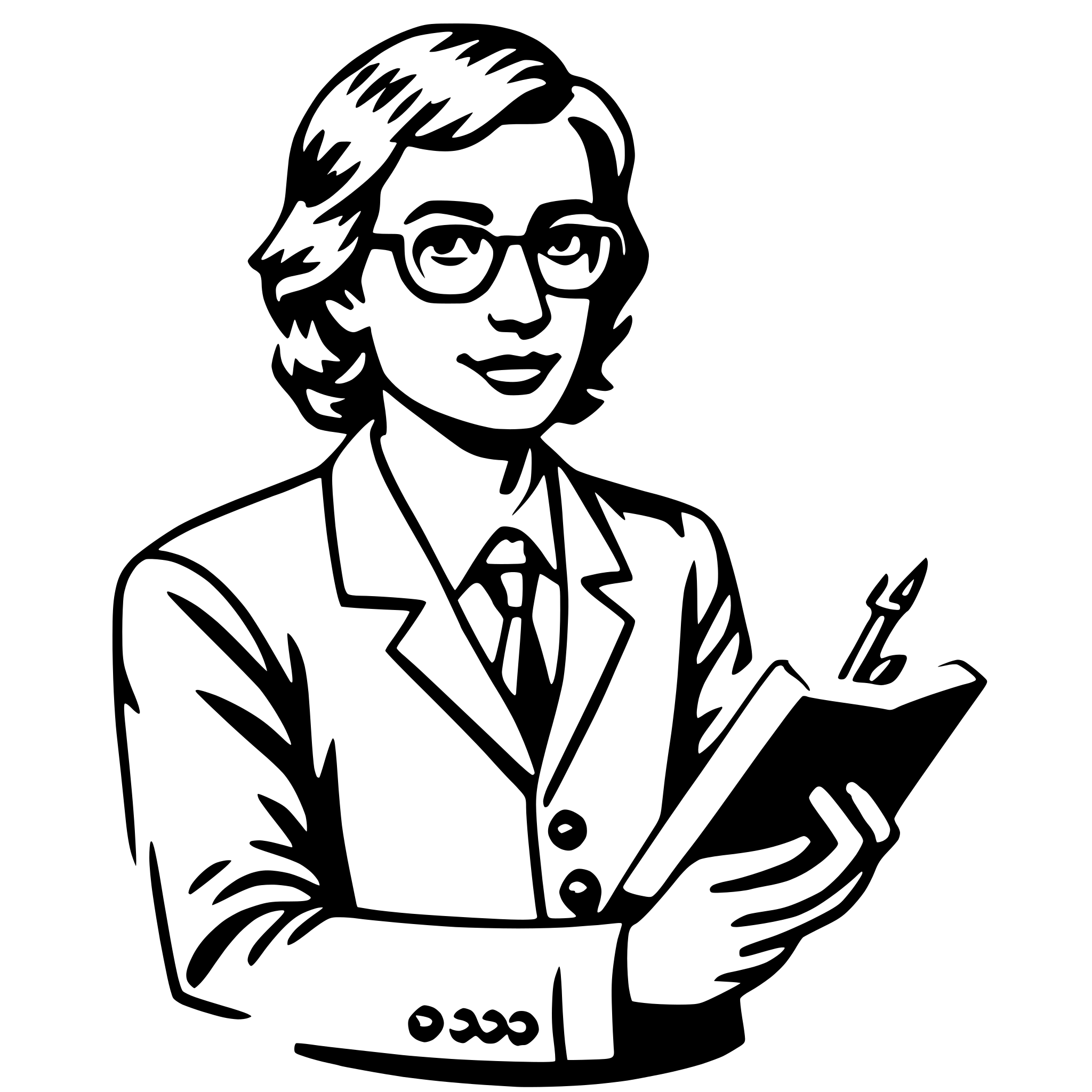 AI-generated SVG of a teacher