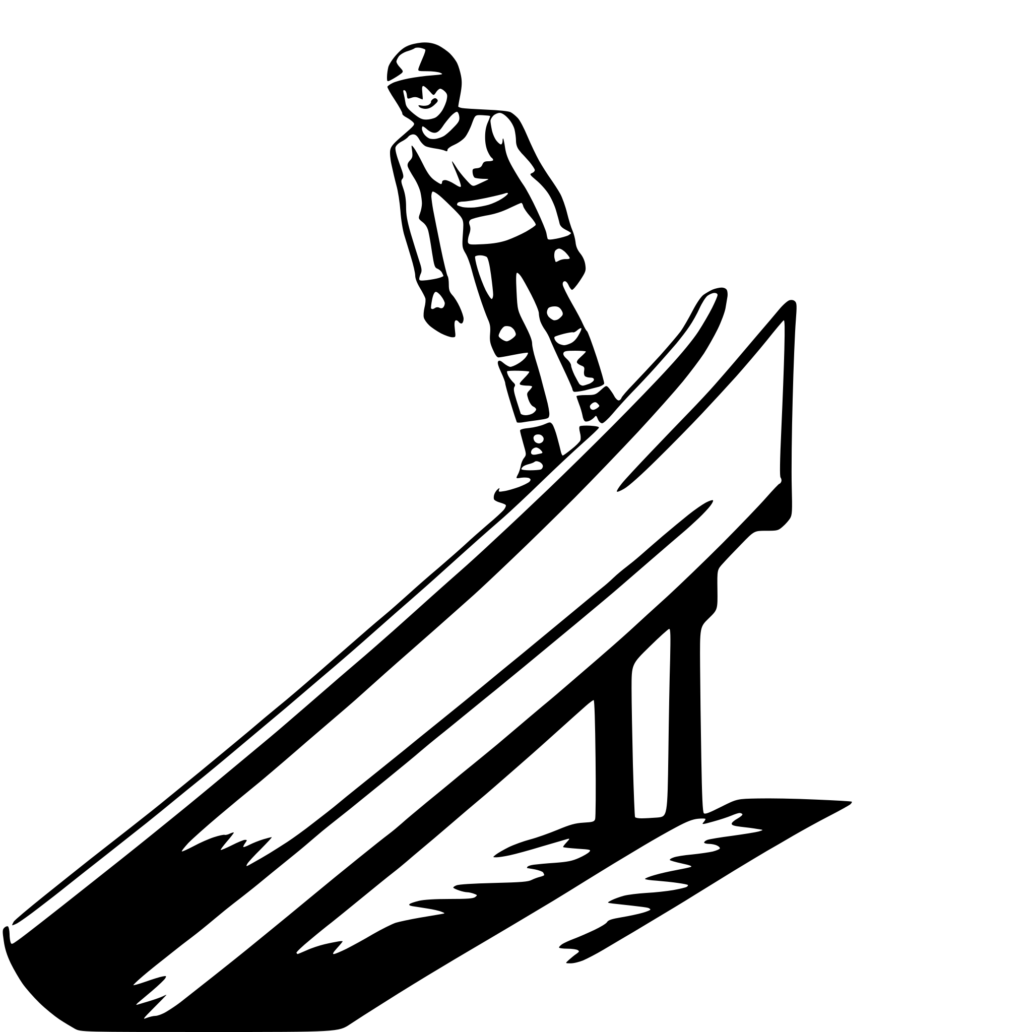 AI-generated SVG of a ski jump