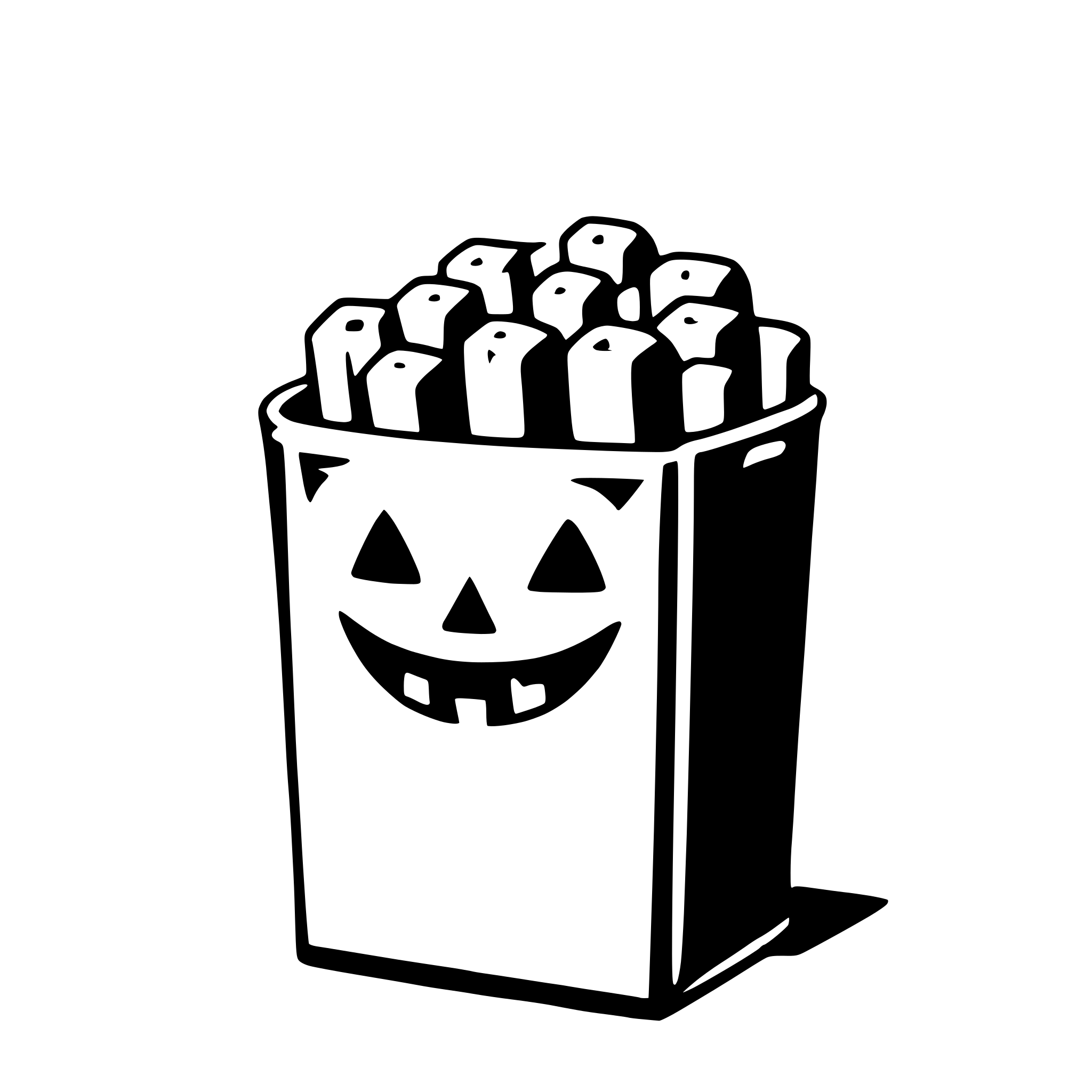AI-generated SVG of 'trick-or-treat bag'