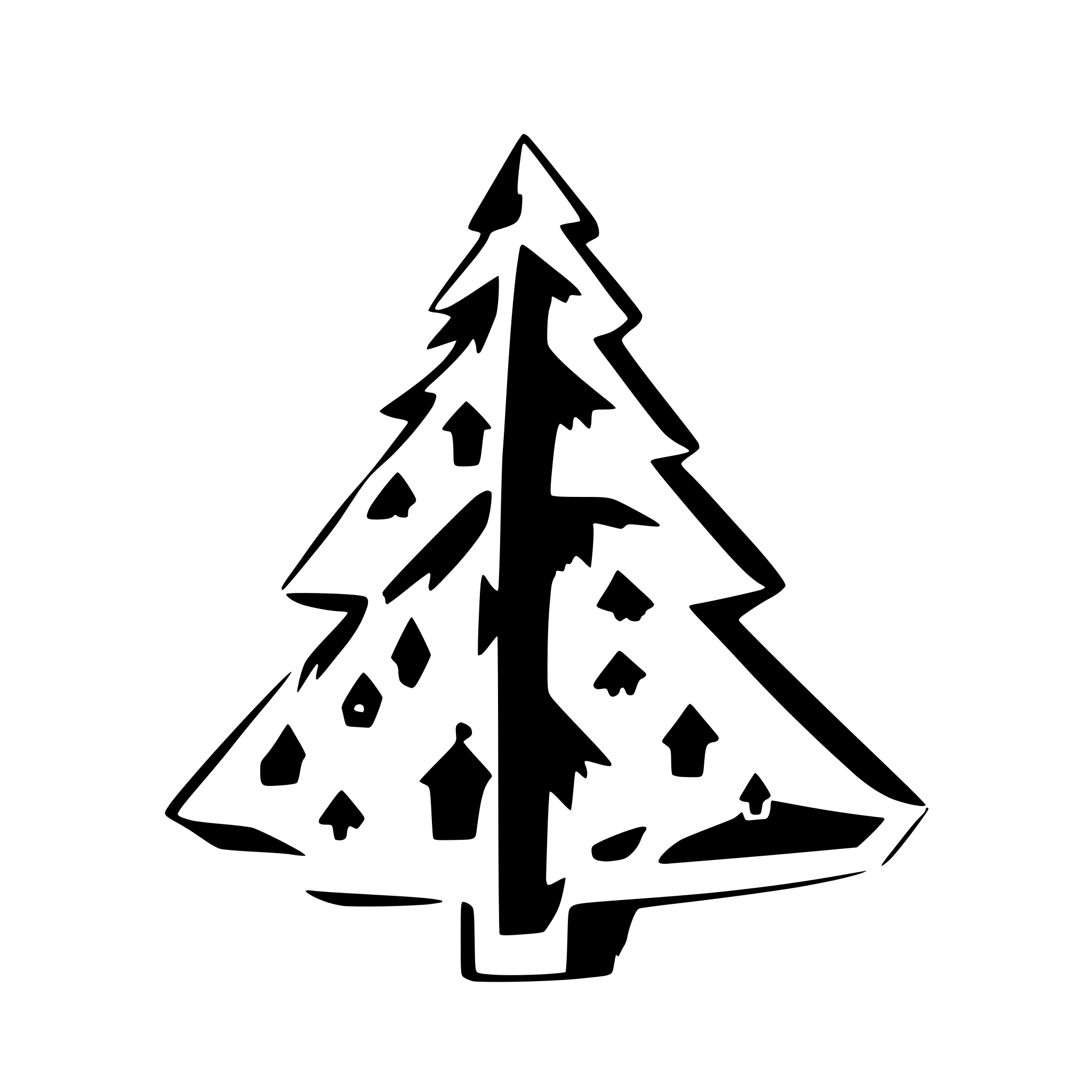 AI-generated SVG of a christmas tree with santa