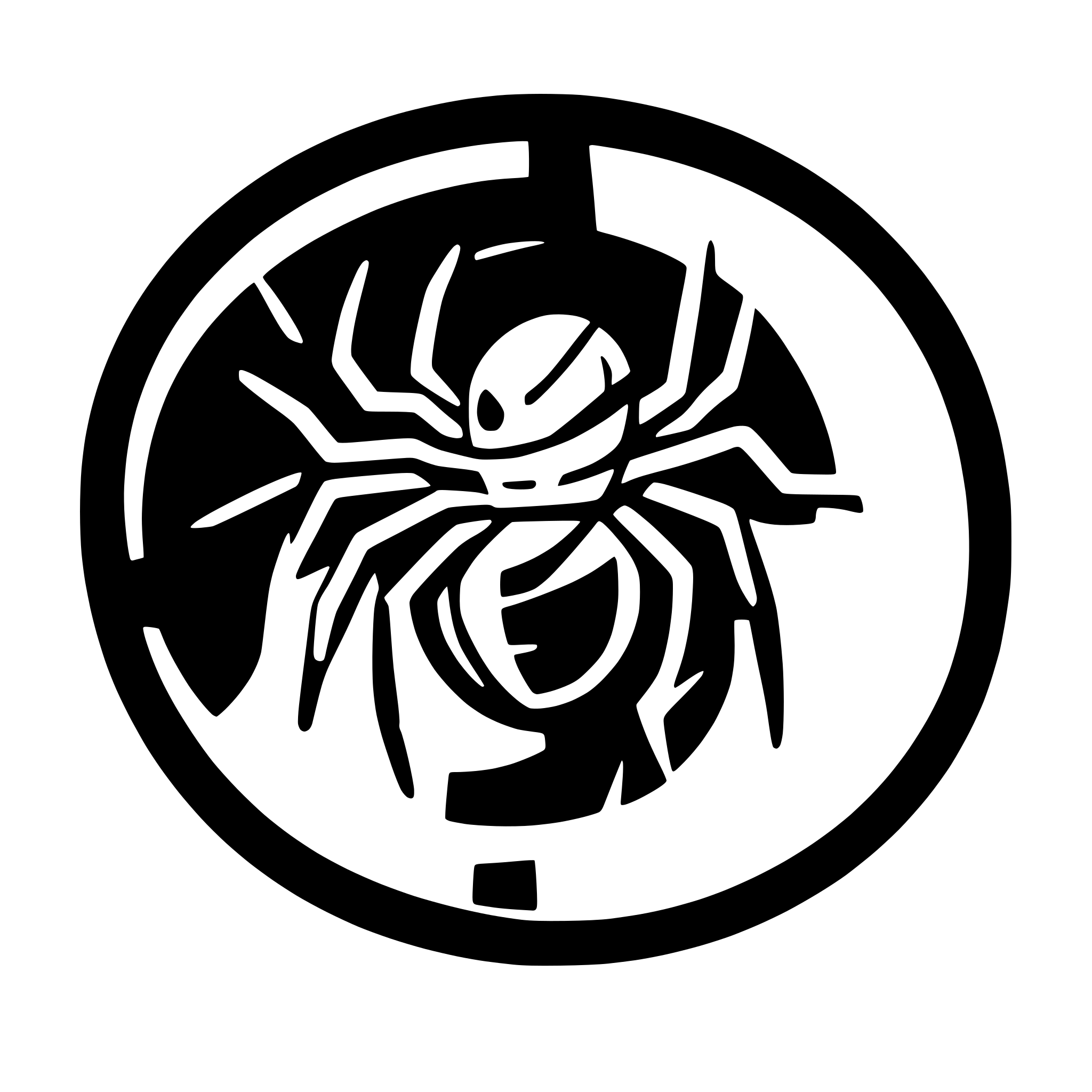 AI-generated SVG of a spider, anatomicly right, webnet