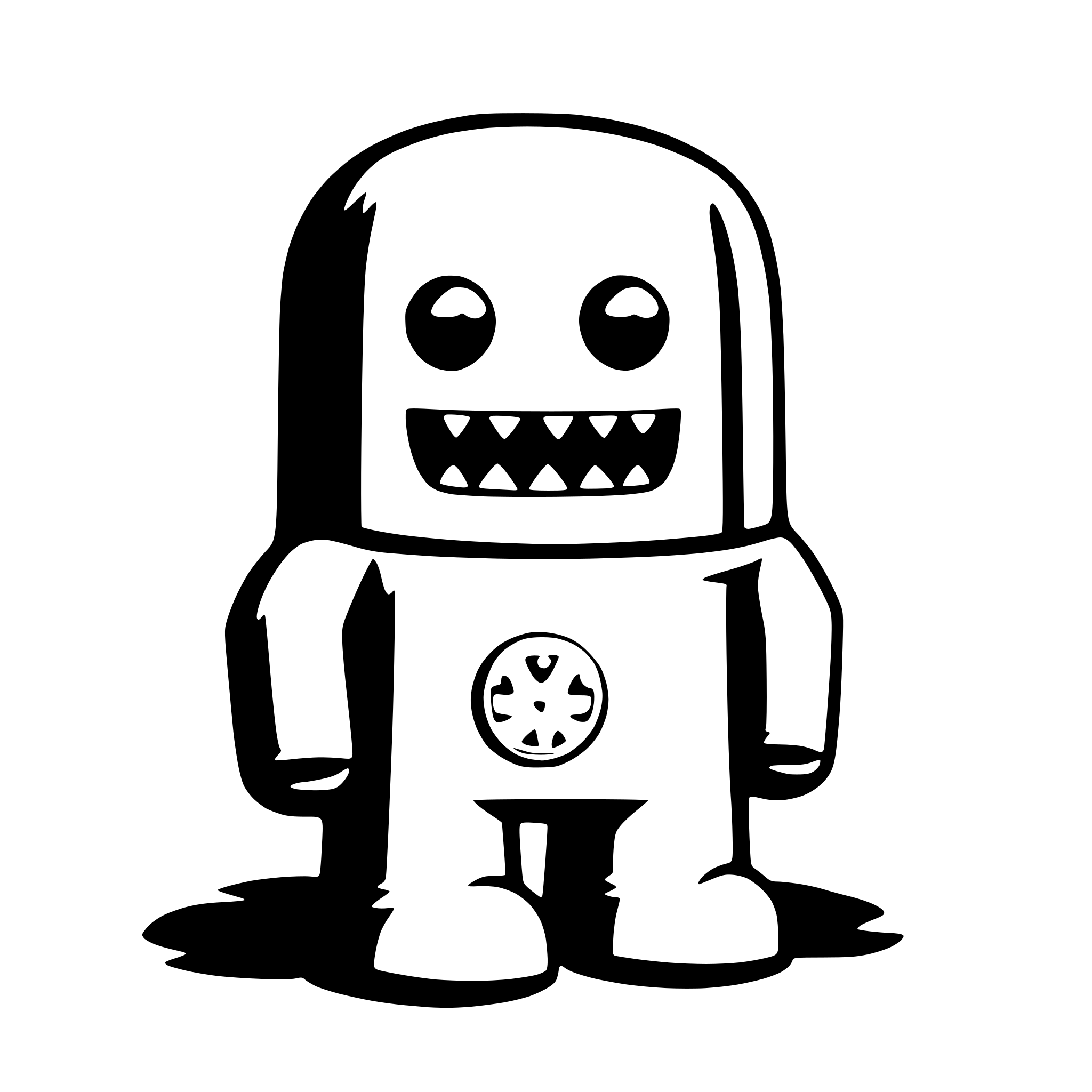 AI-generated SVG of a Domo kun holding turbo