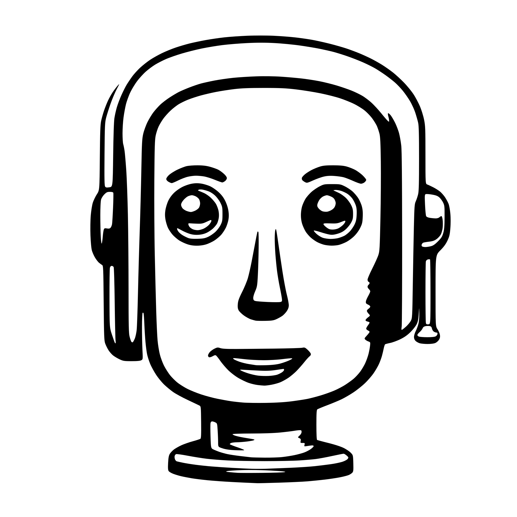 AI-generated SVG of 'chatbot message bubble head'