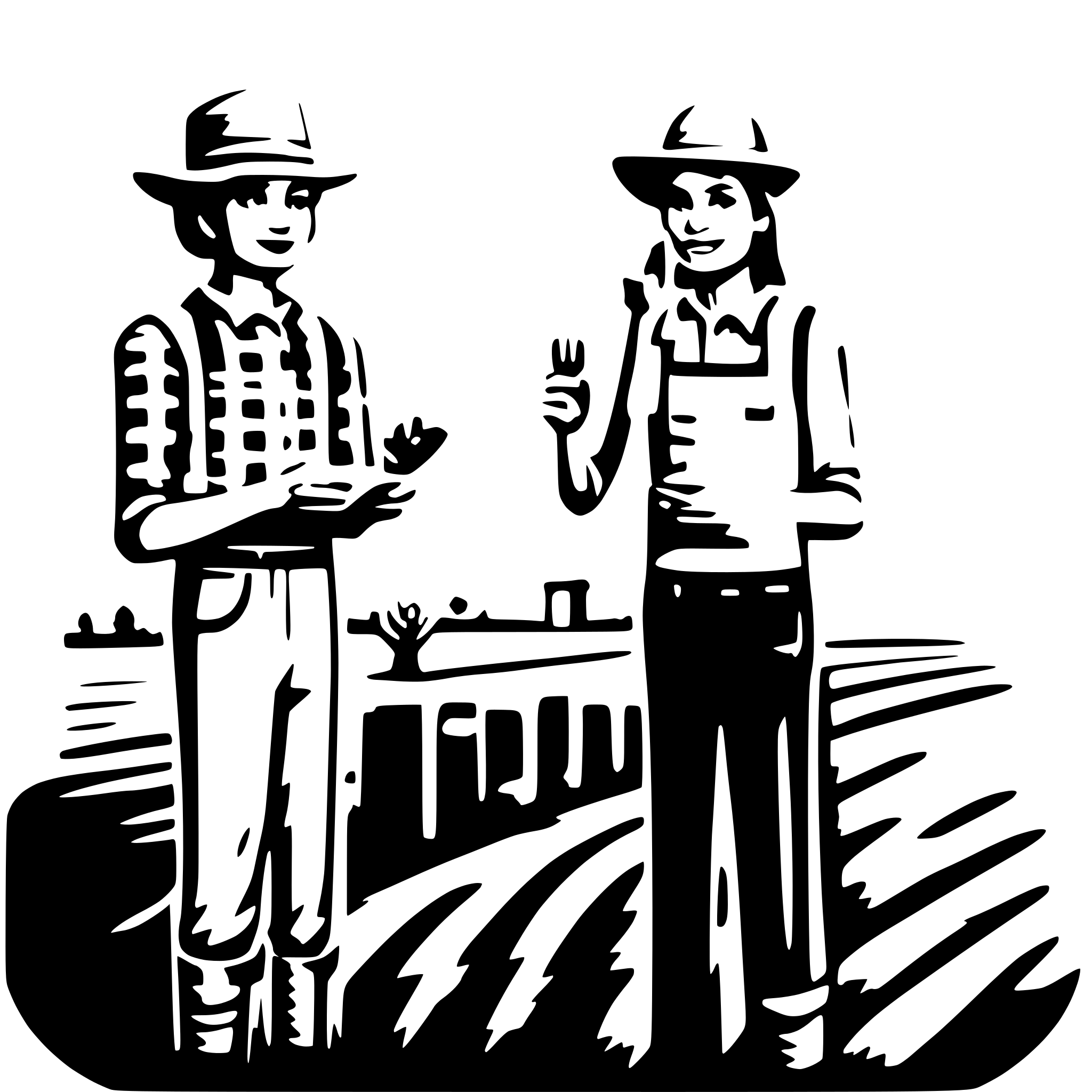 AI-generated SVG of 'MORE THAN TWO FARMER COMMUNICATION'