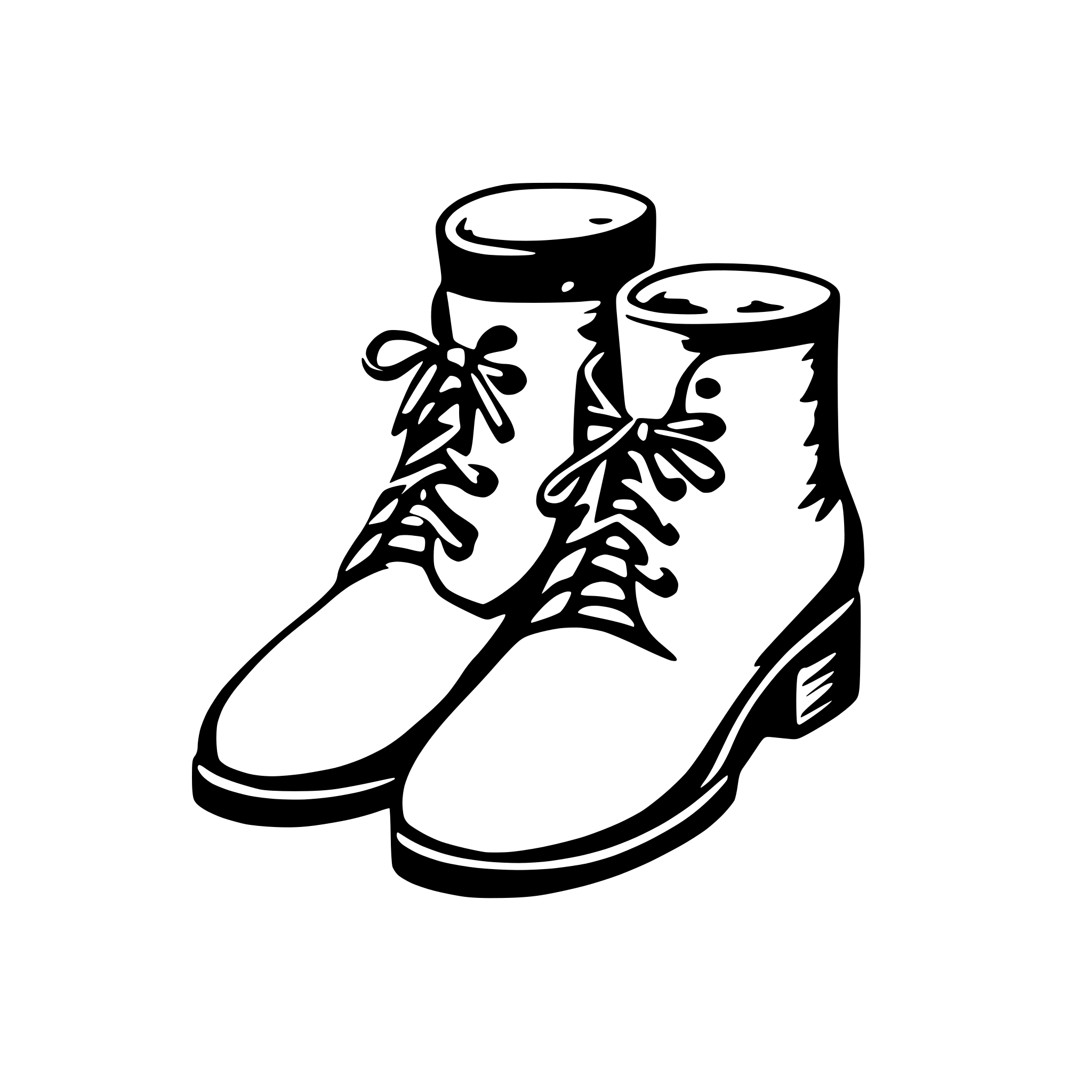 AI-generated SVG of a medieval shoes