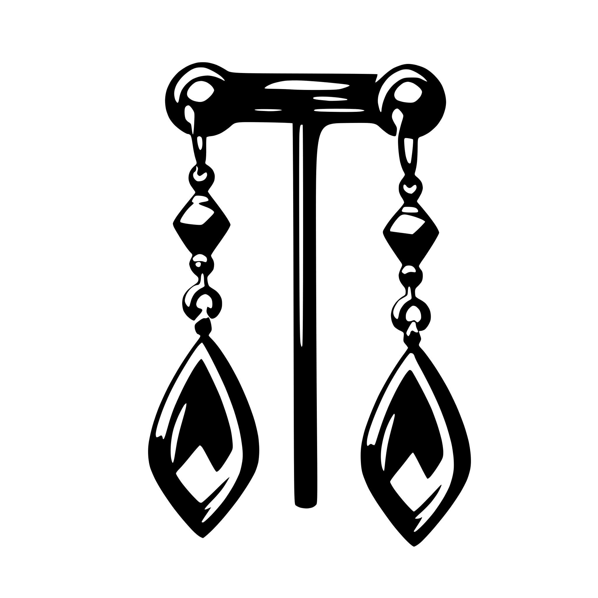AI-generated SVG of 'earring'