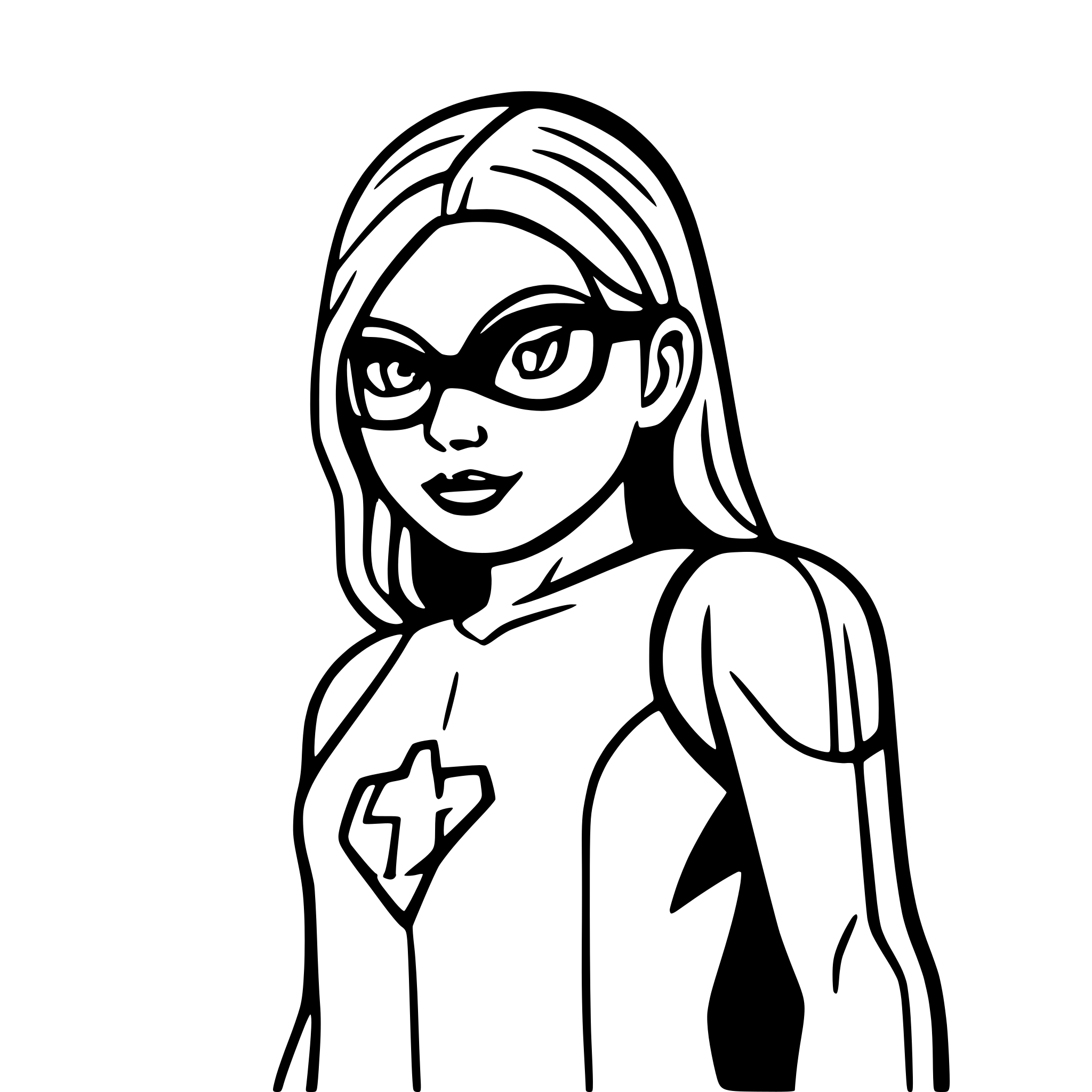 AI-generated SVG of 'super hero'