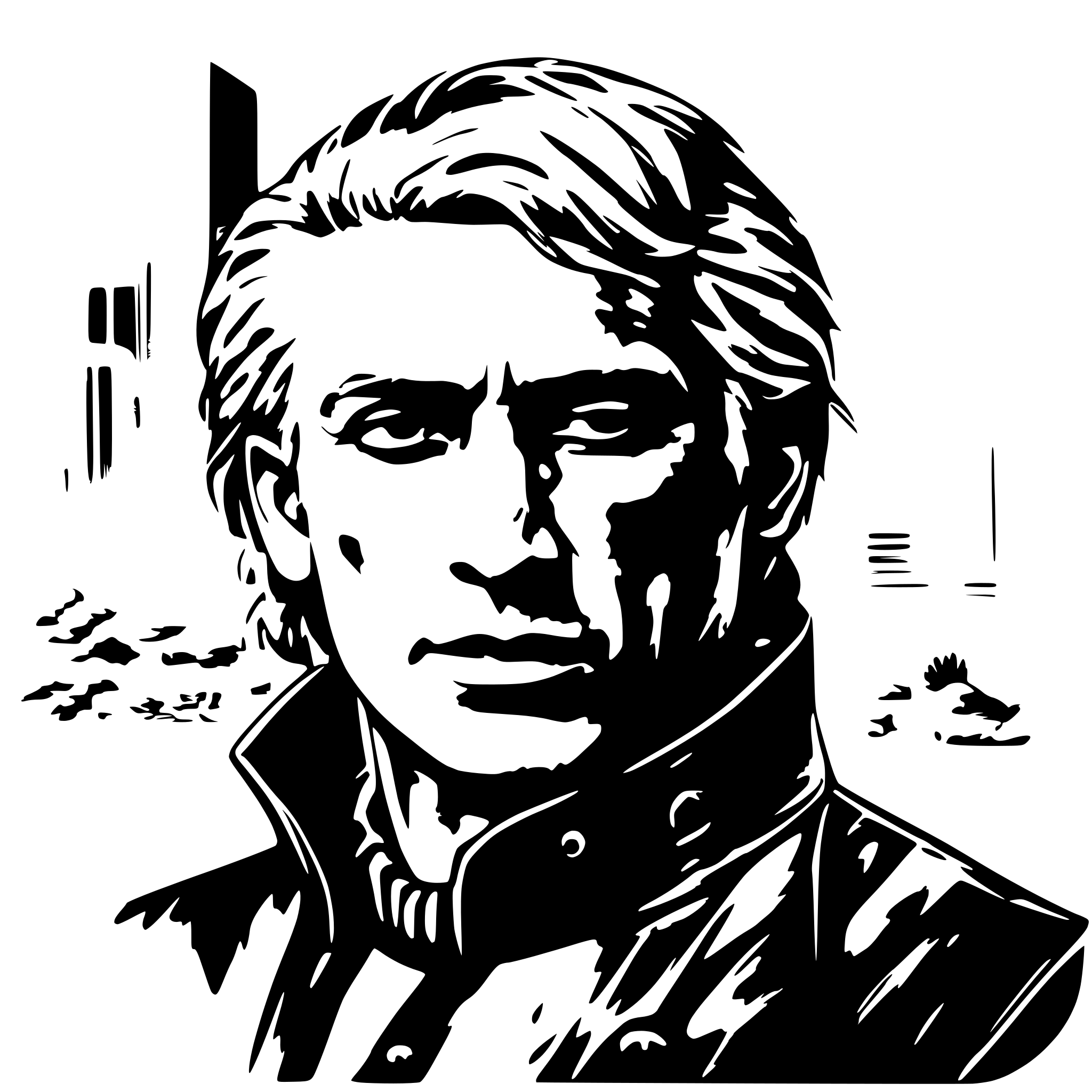 AI-generated SVG of 'Marv from Sin City'